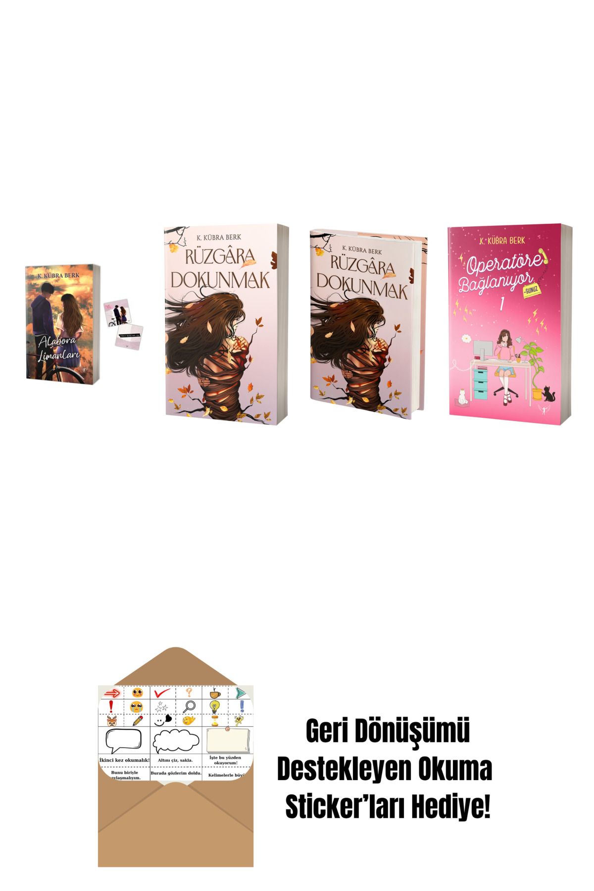 Artemis Yayınları K. Kübra Berk 4 Kitap Set + Okuma Sticker'ları