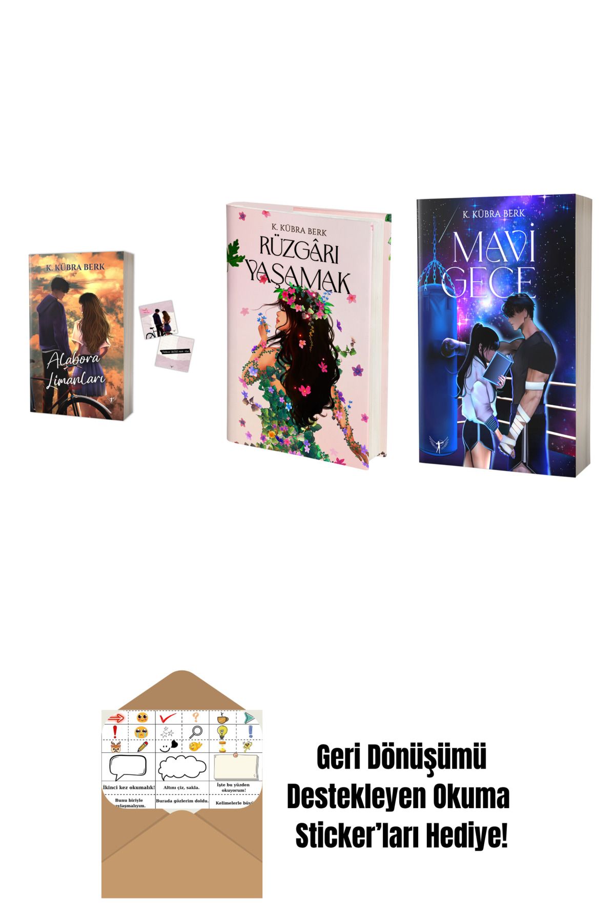 Artemis Yayınları K. Kübra Berk 3 Kitap Set + Okuma Sticker'ları