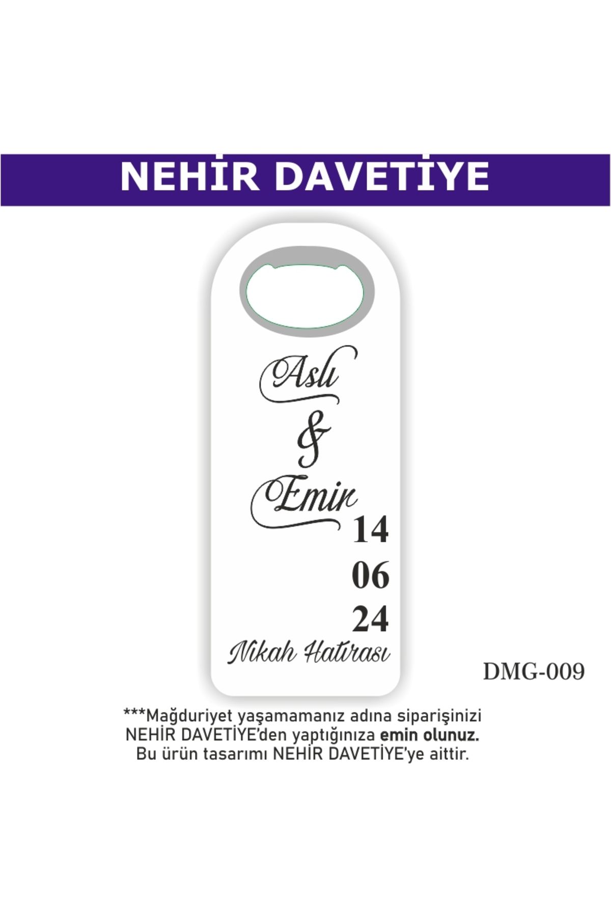 Nehir 30 Adet Düğün Nişan Söz Nikah Mevlüd Sünnet Hediyesi - Hediyelik Magnet Açacak