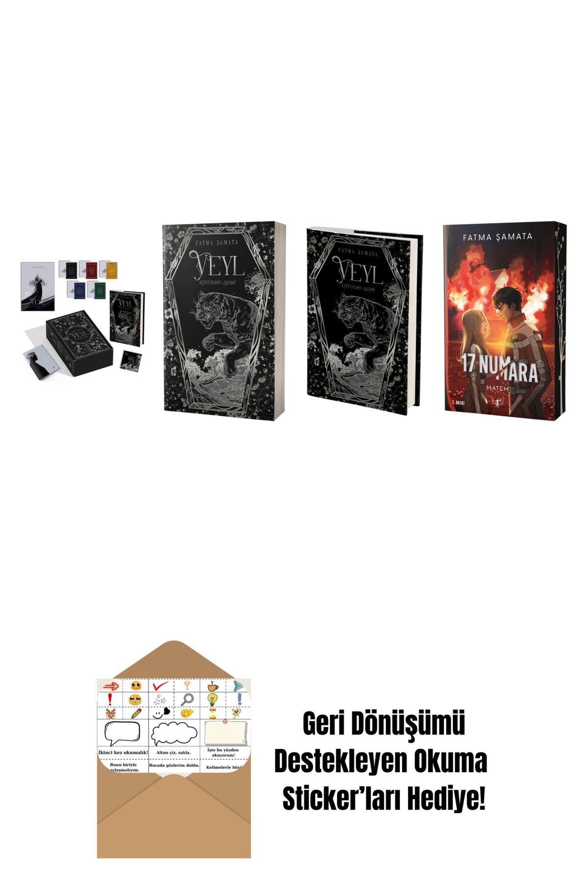 Artemis Yayınları Fatma Şamata 4 Kitap Set + Okuma Sticker'ları