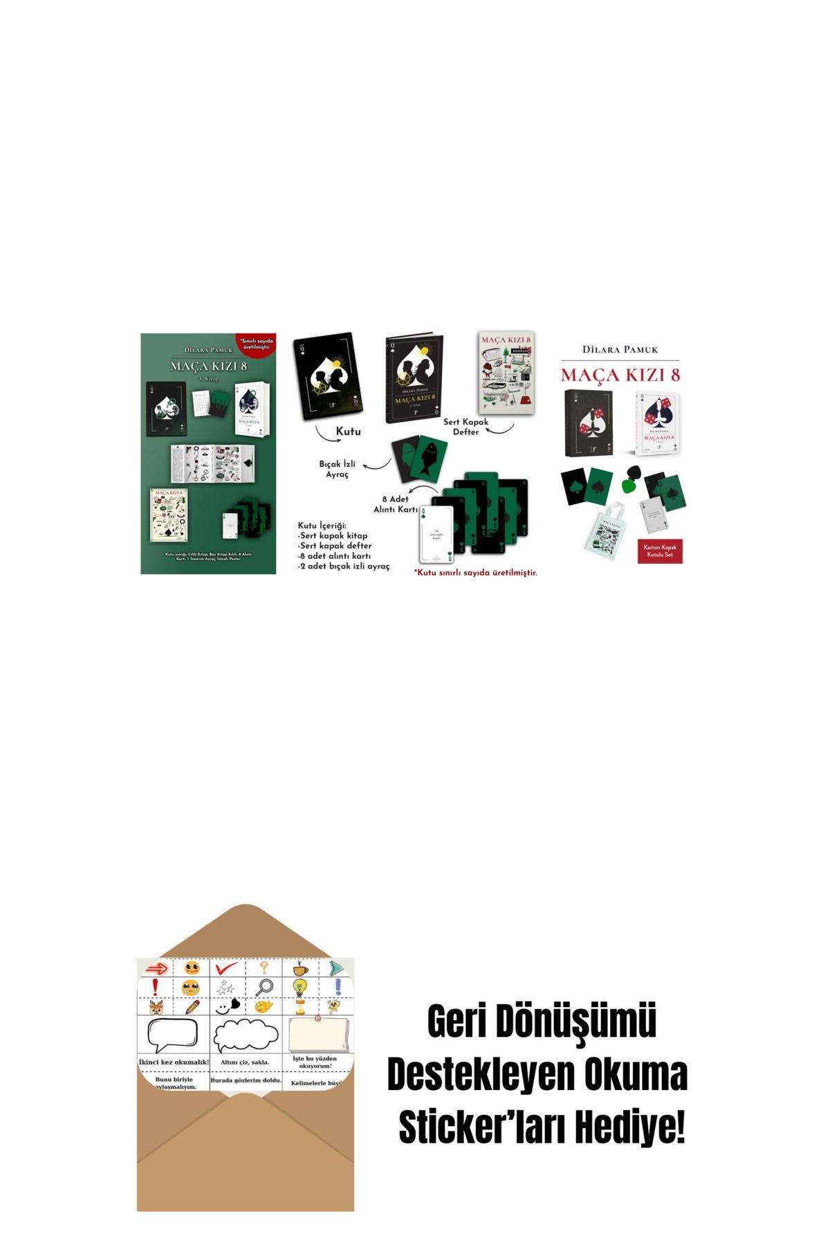 Artemis Yayınları Dilara Pamuk 3 Kitap Set + Okuma Sticker'ları