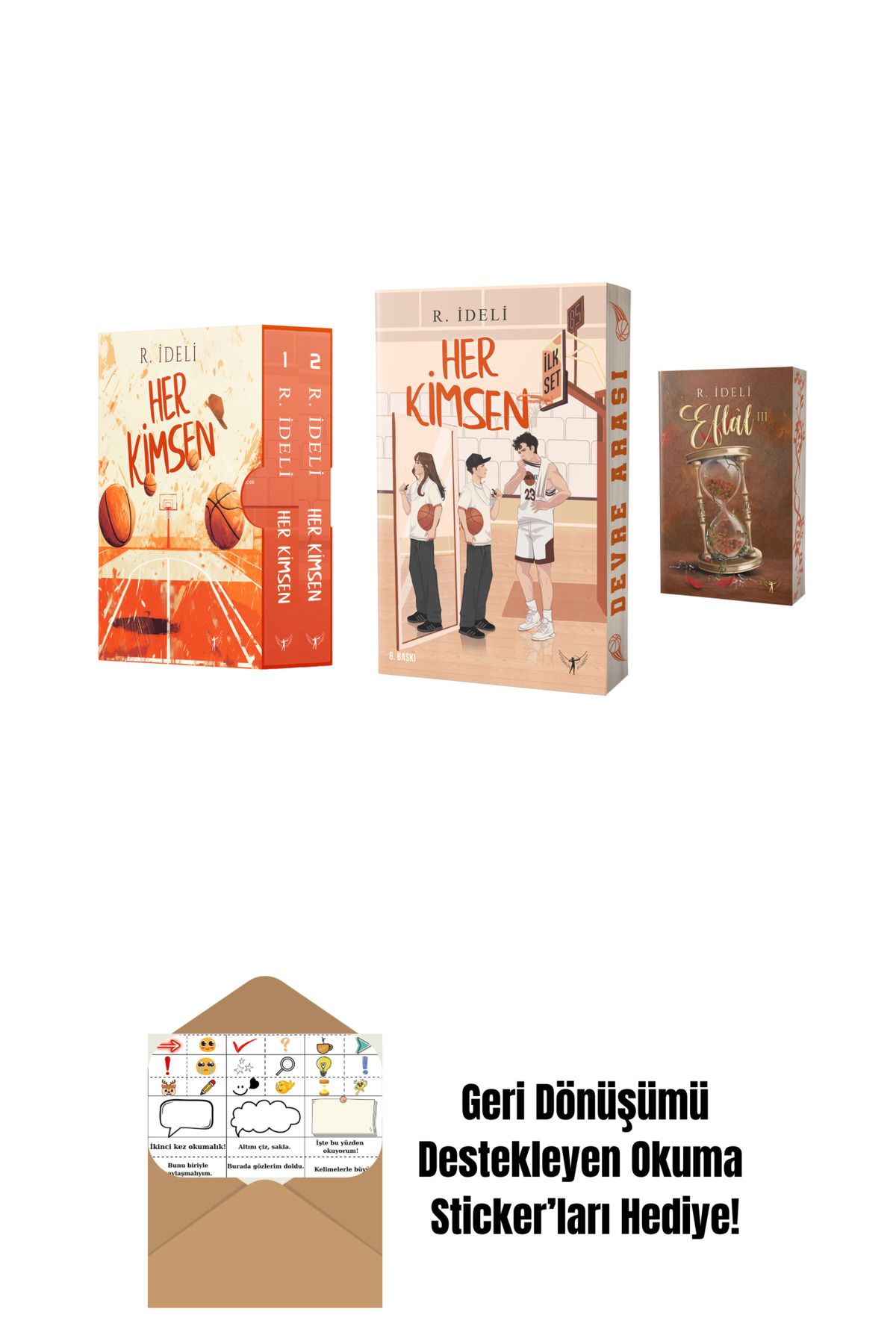 Artemis Yayınları R. İdeli 3 Kitap Set + Okuma Sticker'ları