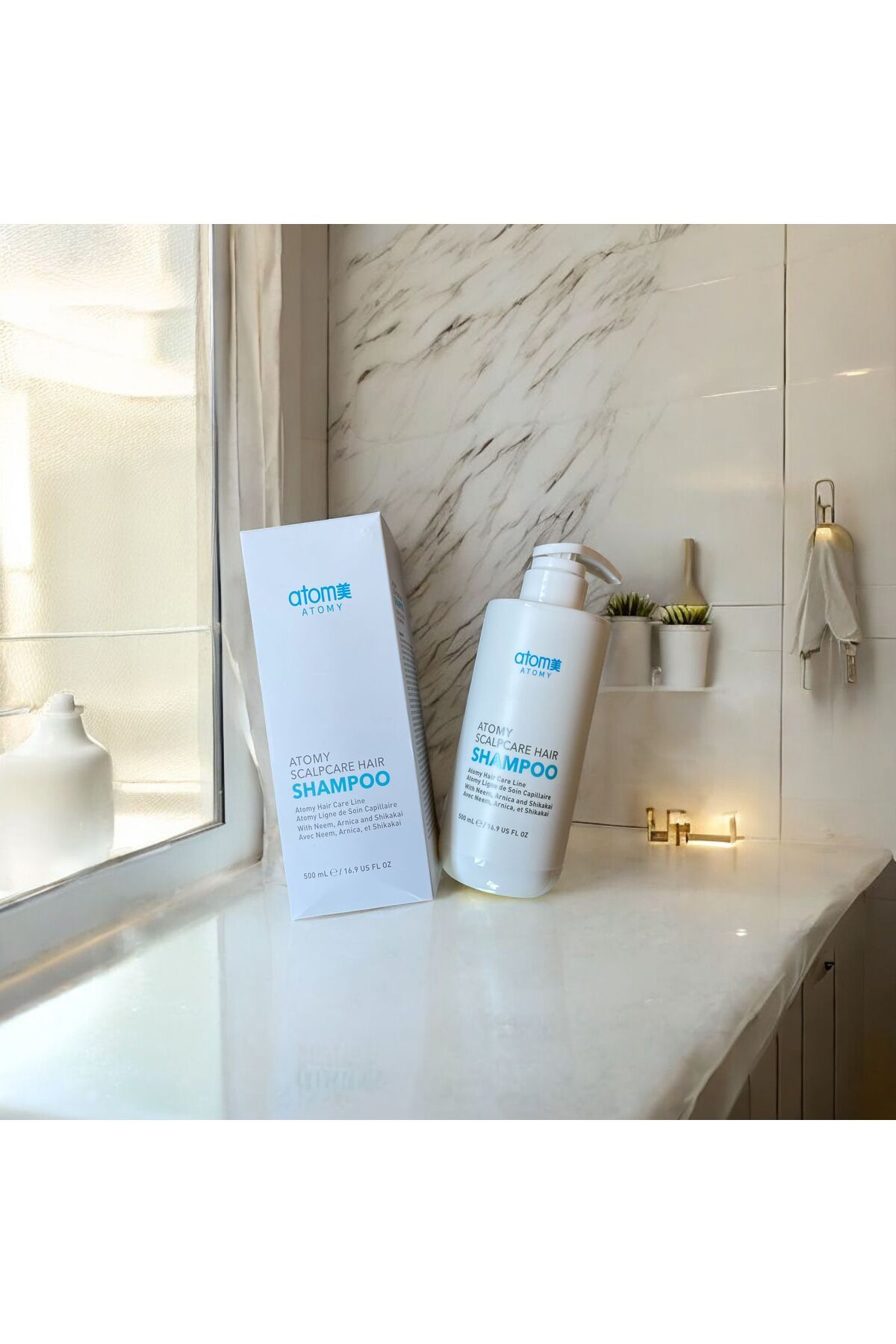 Atomy-Scalpcare Shampoo 500ml - Balancing Scalp Care with Neem, Arnica and Shikakai Extract 4