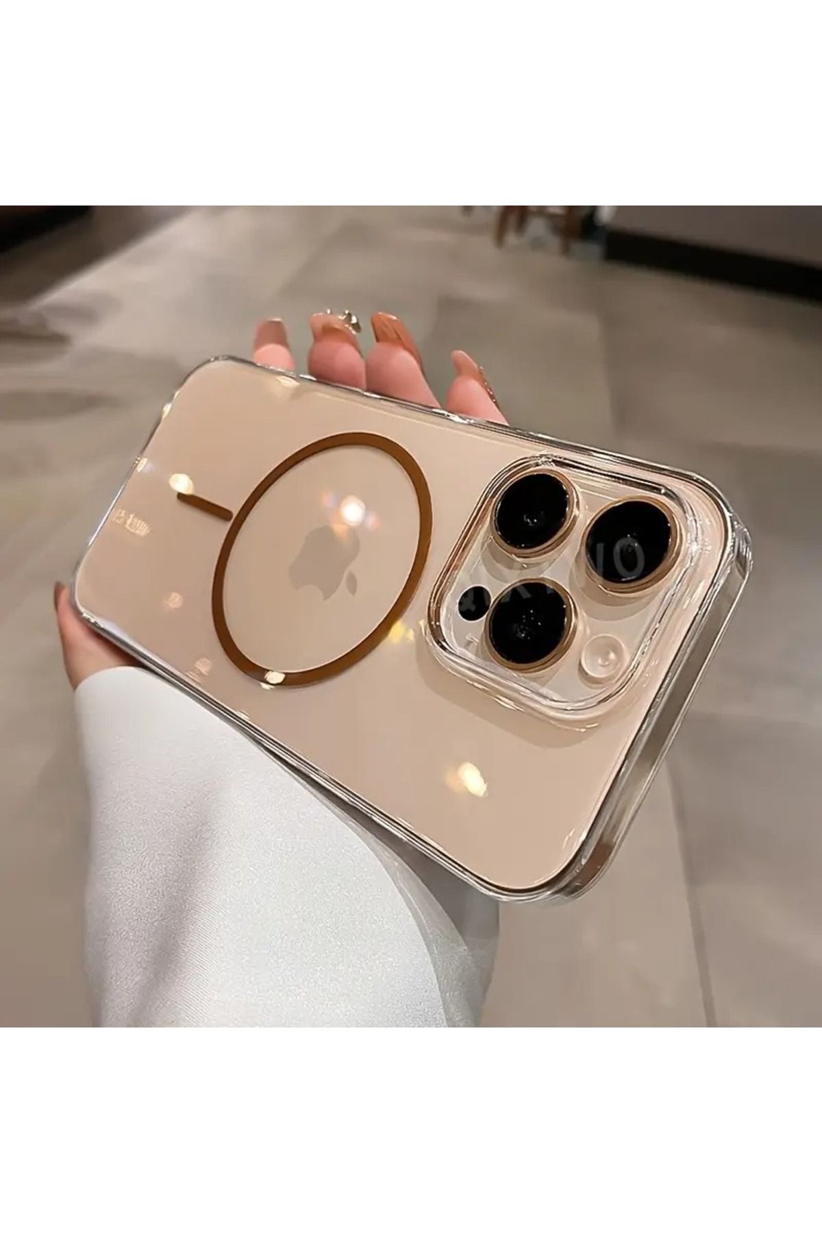 Milano Iphone 11 Uyumlu Kamera Çevresi Yüksek Sararmaz Magsafe Şeffaf Kılıf