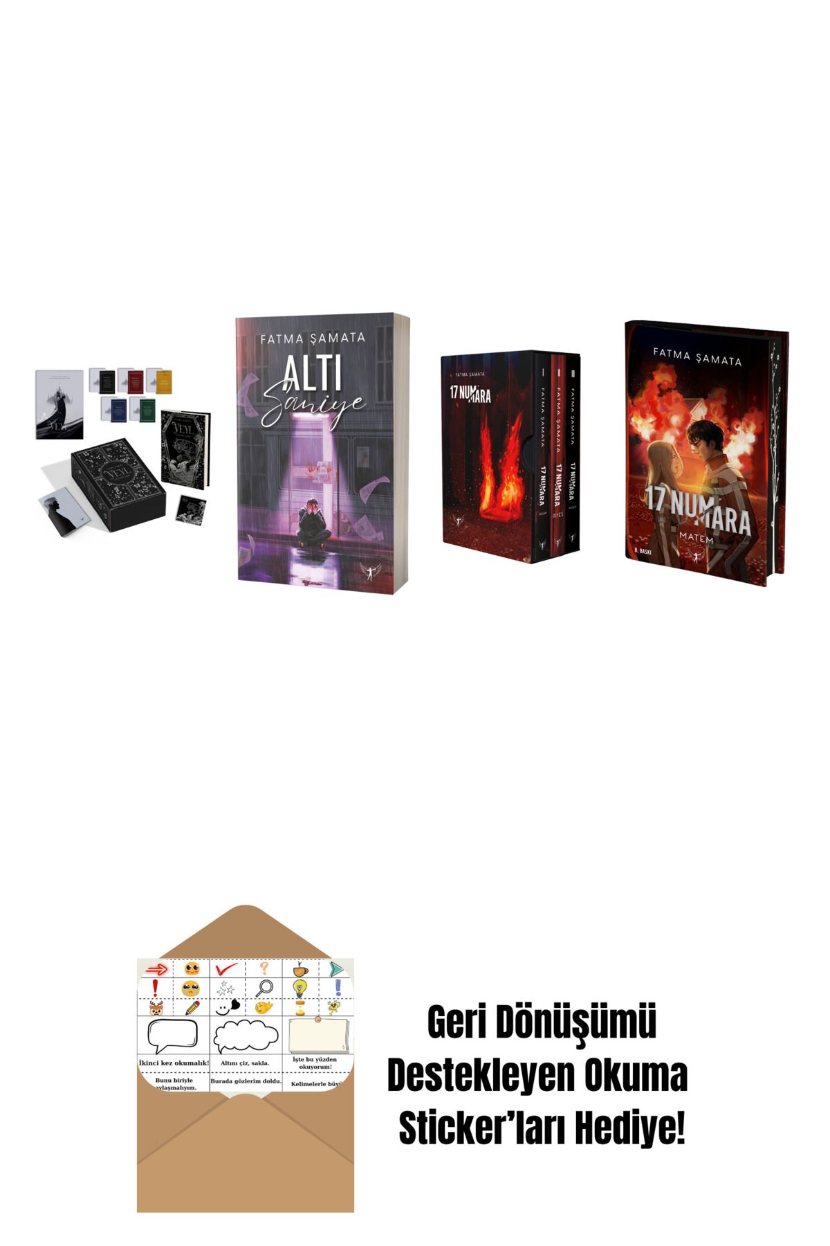 Artemis Yayınları Fatma Şamata 4 Kitap Set + Okuma Sticker'ları