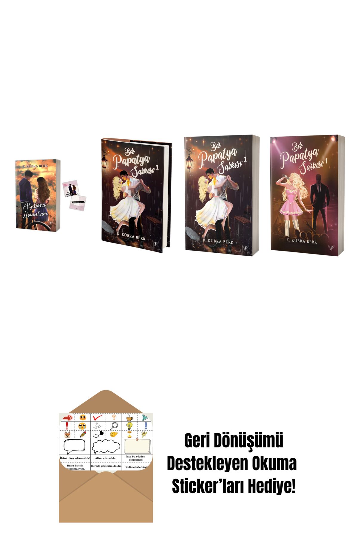 Artemis Yayınları K. Kübra Berk 4 Kitap Set + Okuma Sticker'ları