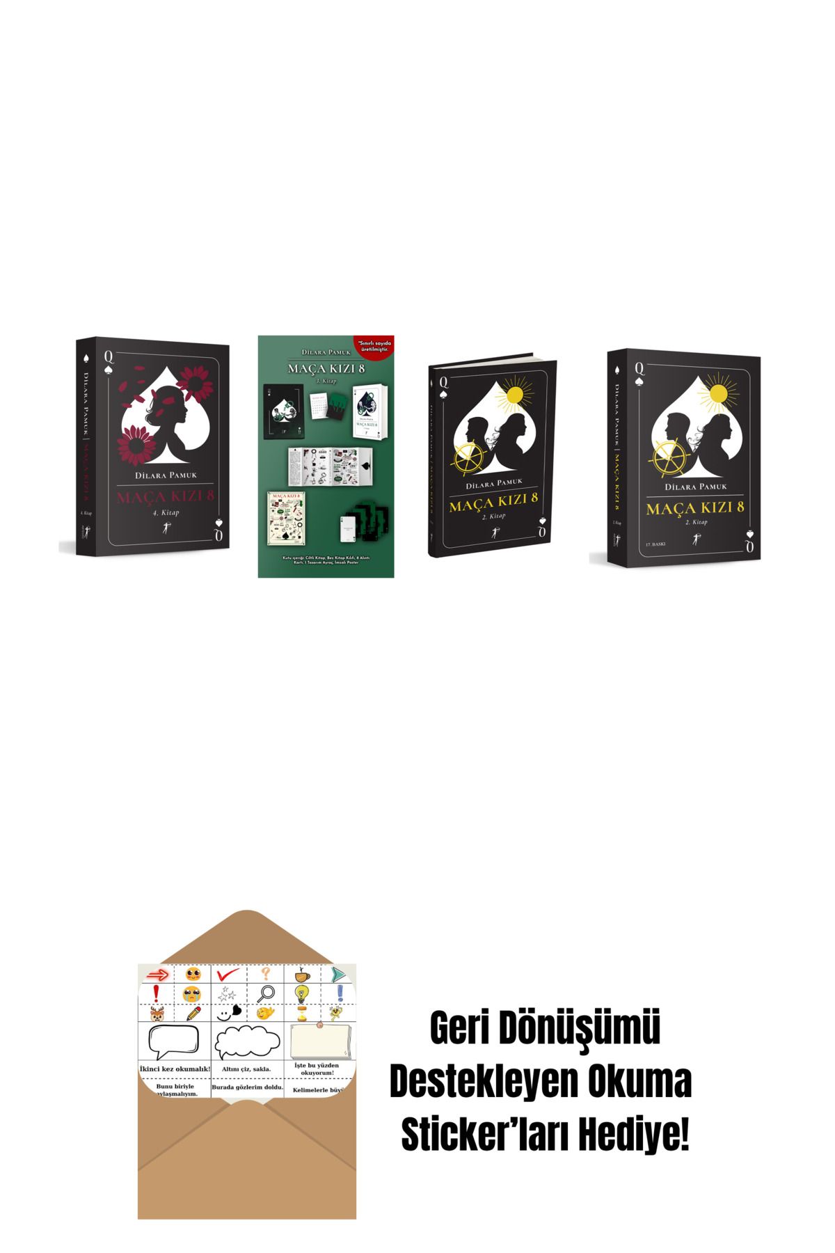 Artemis Yayınları Dilara Pamuk 4 Kitap Set + Okuma Sticker'ları