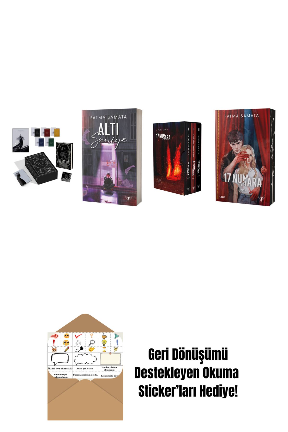 Artemis Yayınları Fatma Şamata 4 Kitap Set + Okuma Sticker'ları
