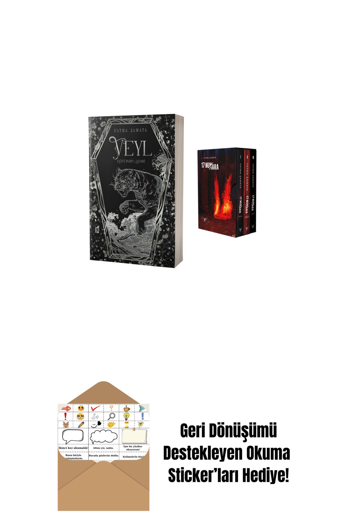 Artemis Yayınları Veyl - Kötülerin Şehri + 17 Numara Serisi Kutulu Set (Ciltli) + Okuma Sticker'ları