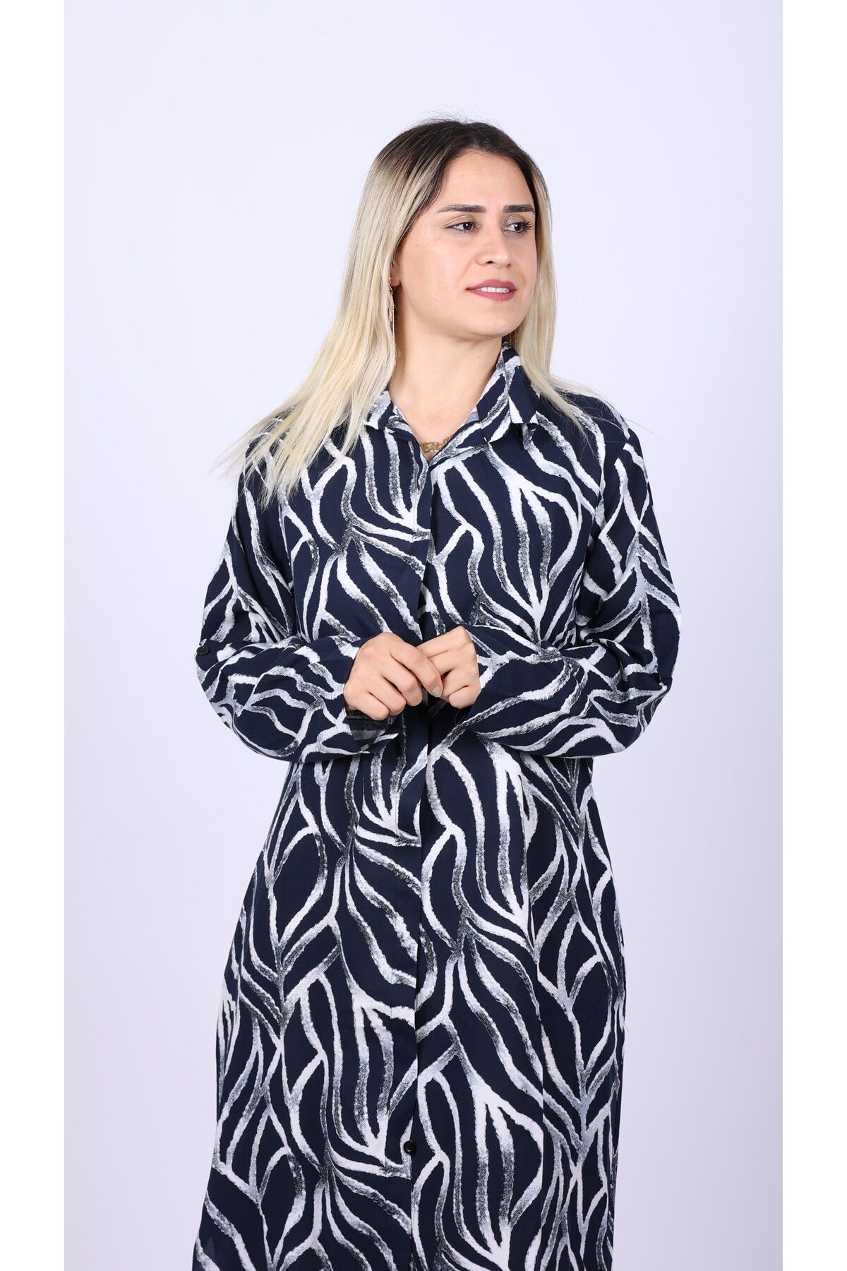 MODA Viskon Gömlek Elbise , Elbise , Viskon Elbise