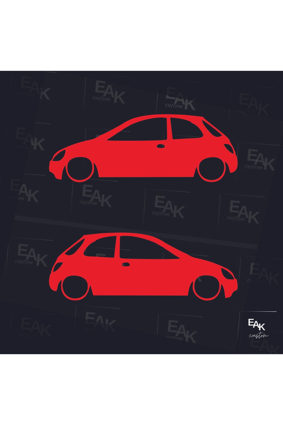 eakcustom FORD KA oto sticker (18cm x 6cm) (2ADET)