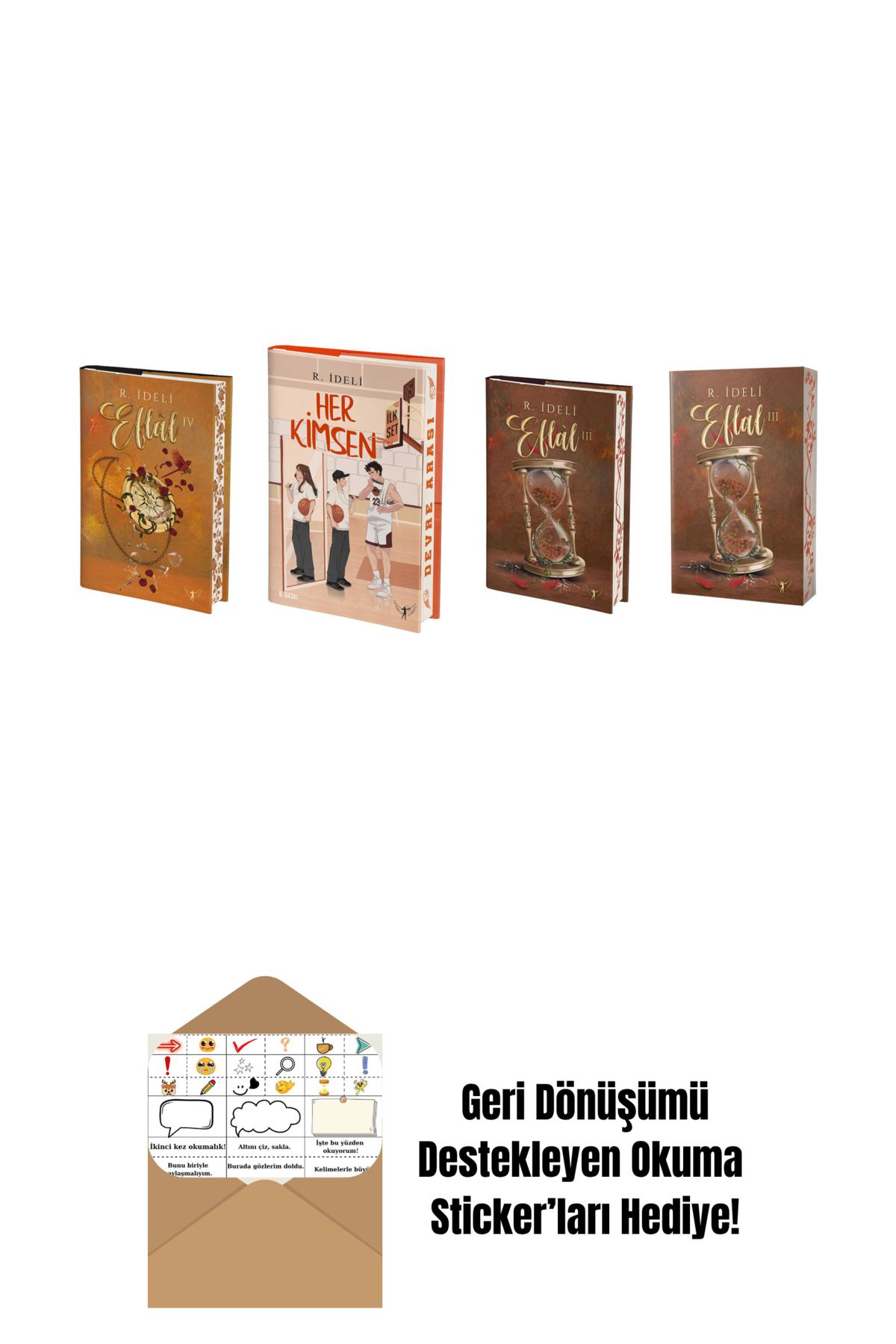 Artemis Yayınları R. İdeli 4 Kitap Set + Okuma Sticker'ları