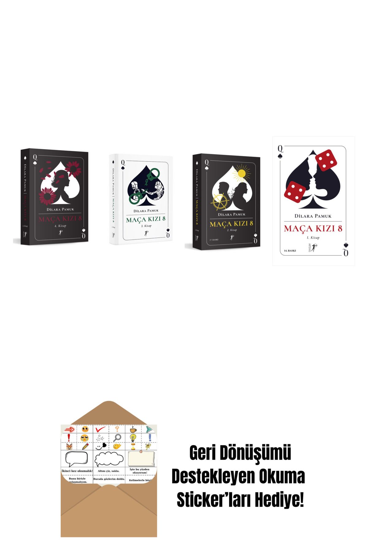 Artemis Yayınları Dilara Pamuk 4 Kitap Set + Okuma Sticker'ları