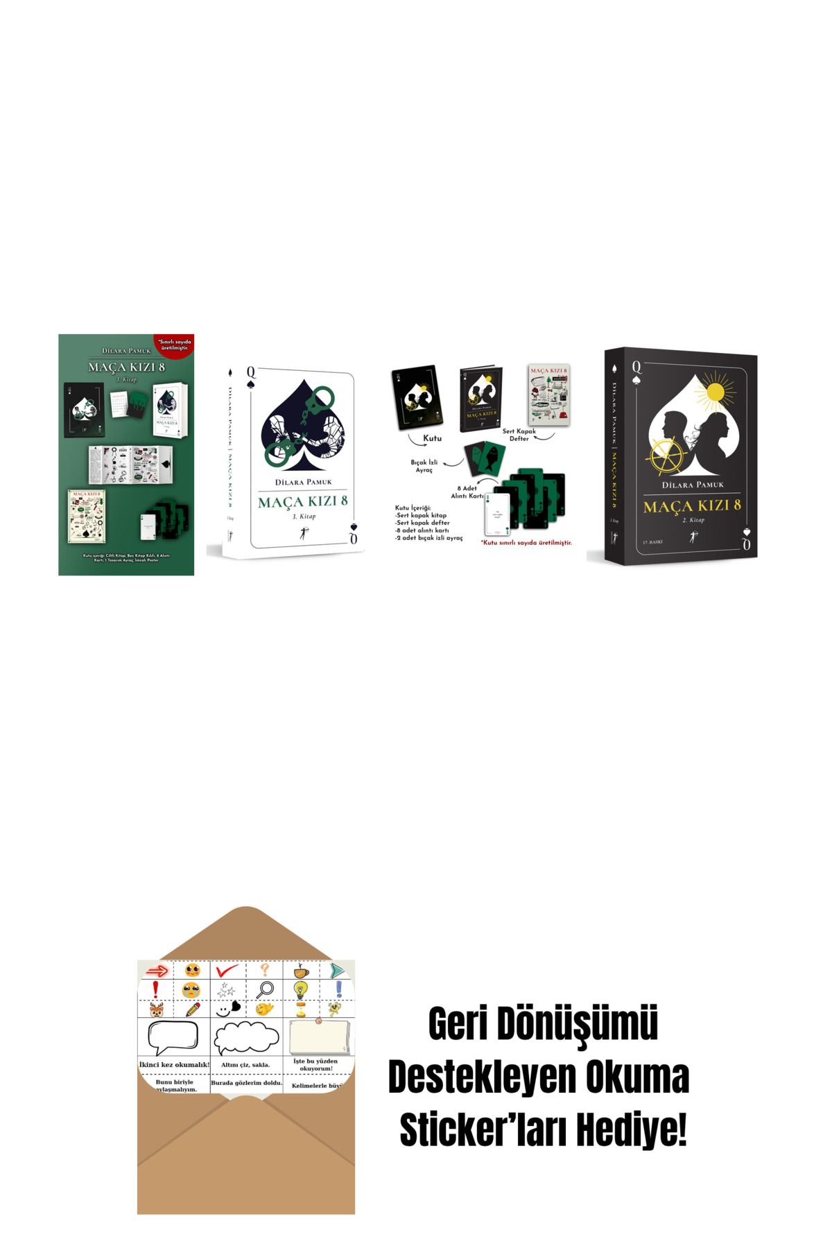 Artemis Yayınları Dilara Pamuk 4 Kitap Set + Okuma Sticker'ları