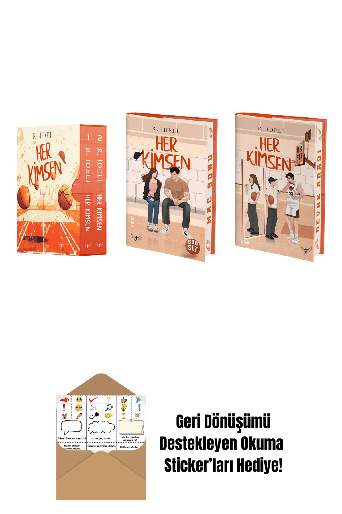 Artemis Yayınları R. İdeli 3 Kitap Set + Okuma Sticker'ları