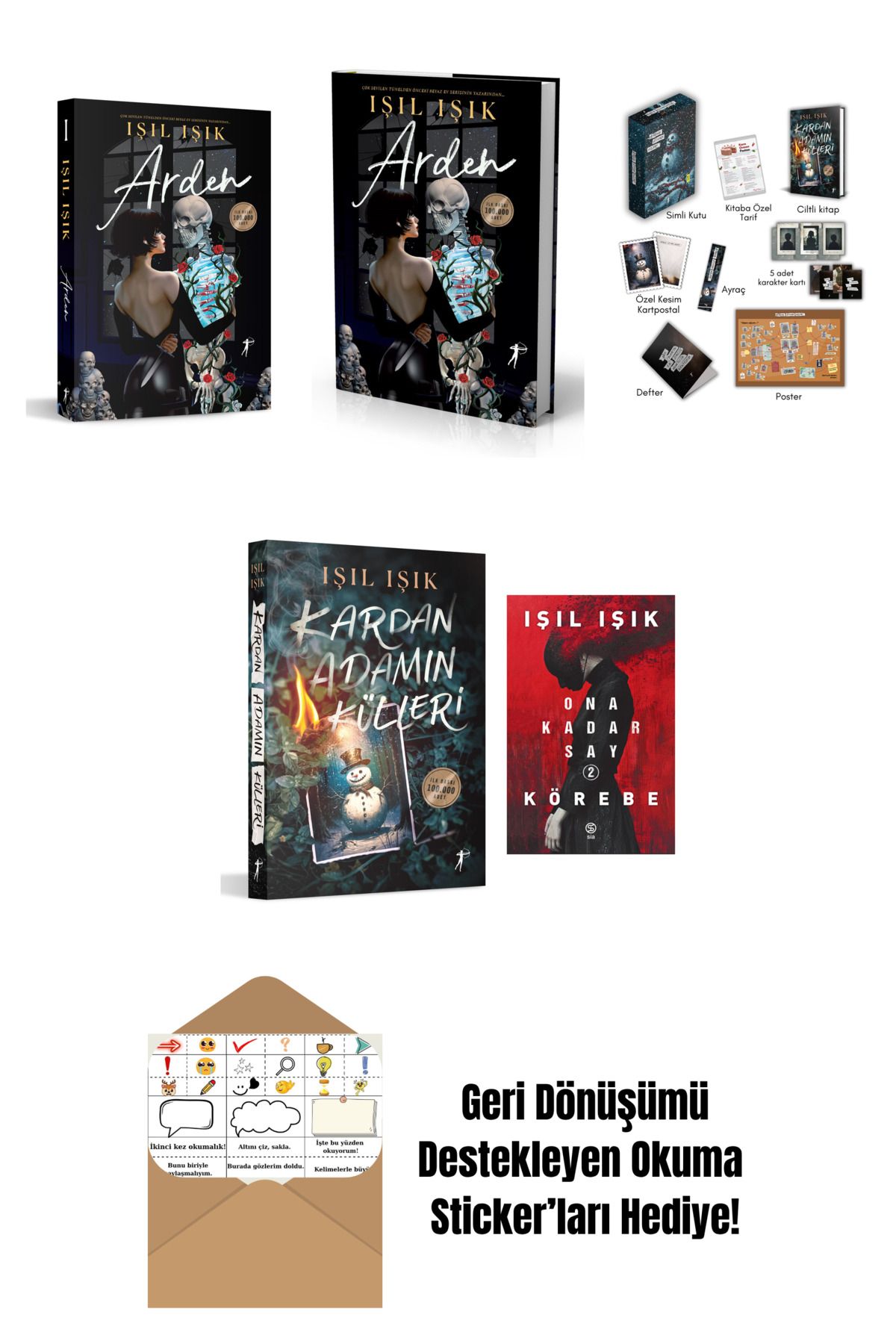 Artemis Yayınları Işıl Işık 5 Kitap Set + Okuma Sticker'ları