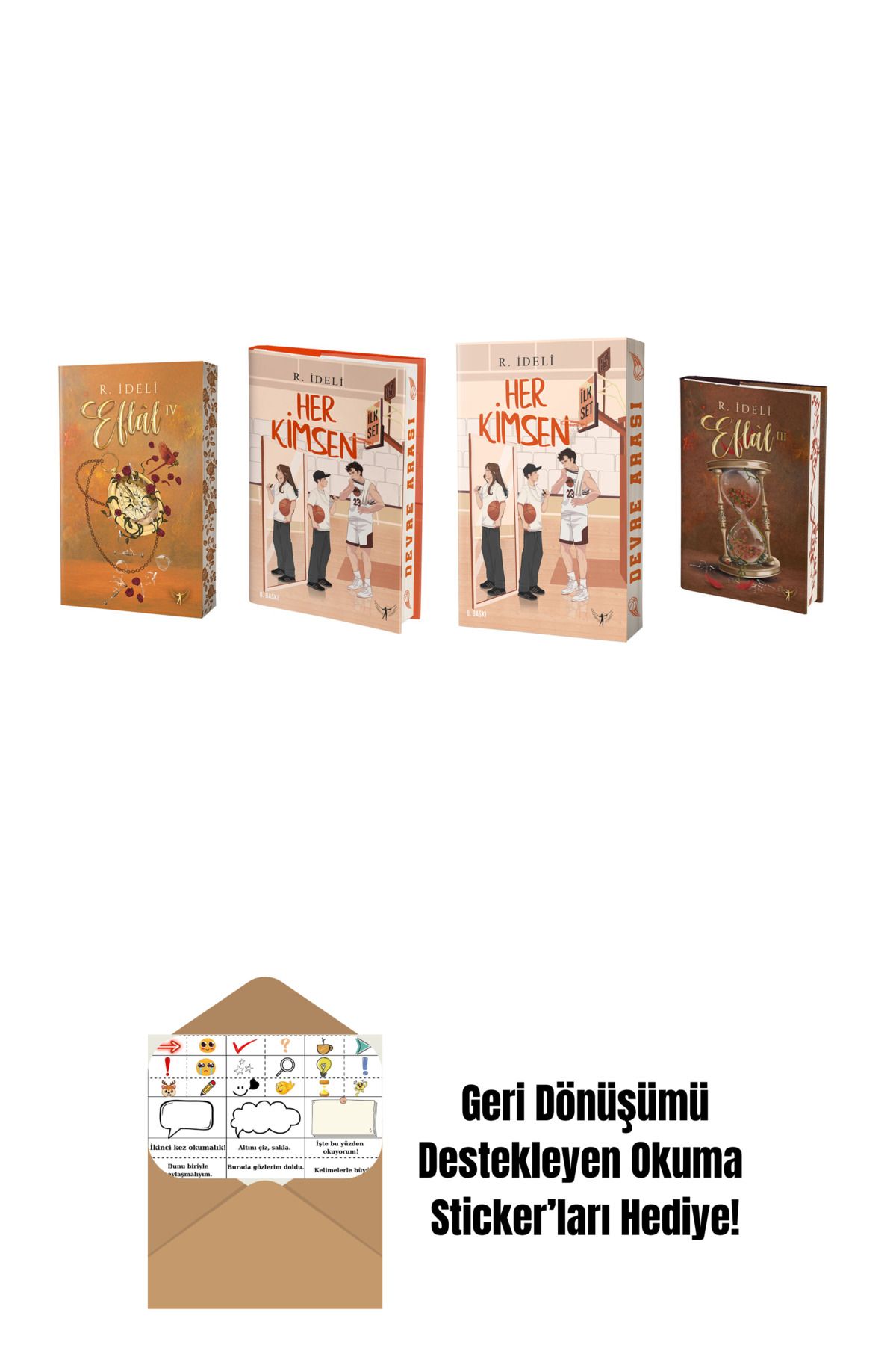 Artemis Yayınları R. İdeli 4 Kitap Set + Okuma Sticker'ları