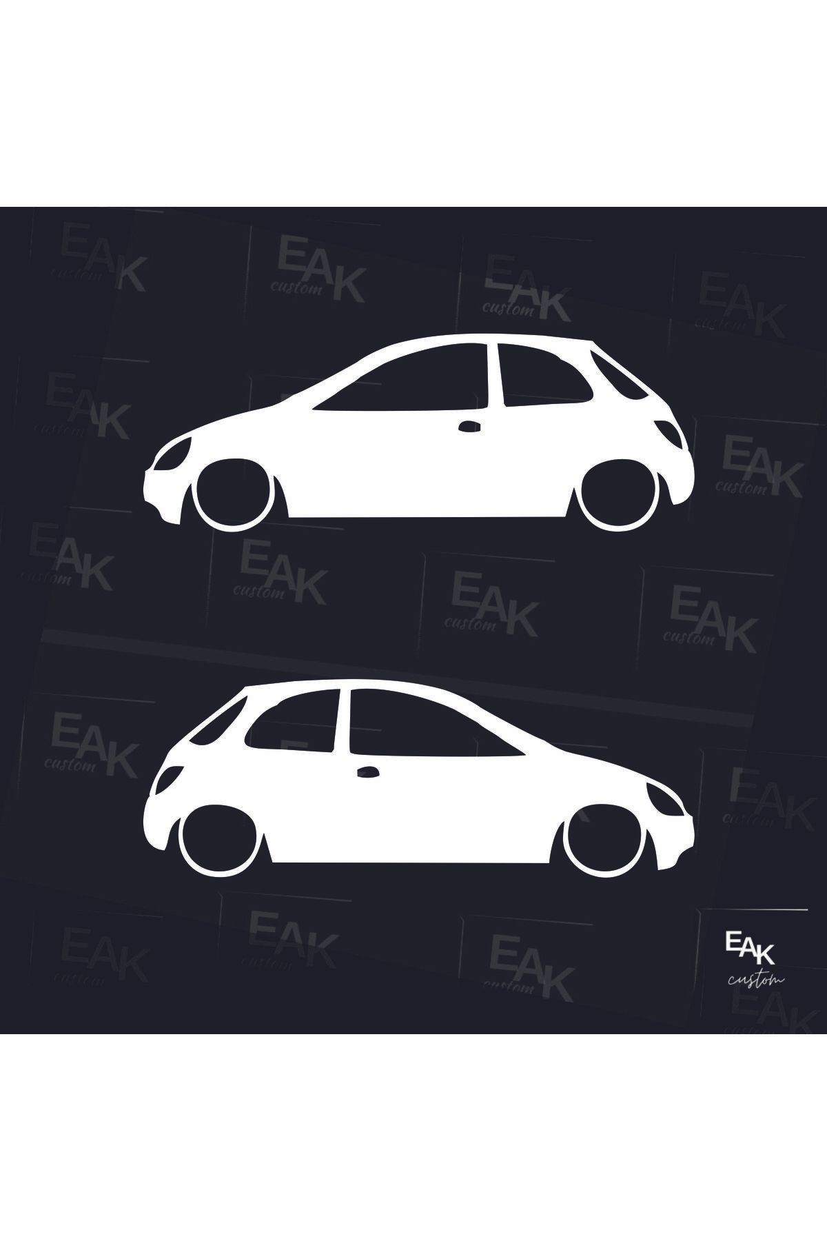 eakcustom FORD KA oto sticker (18cm x 6cm) (2ADET)