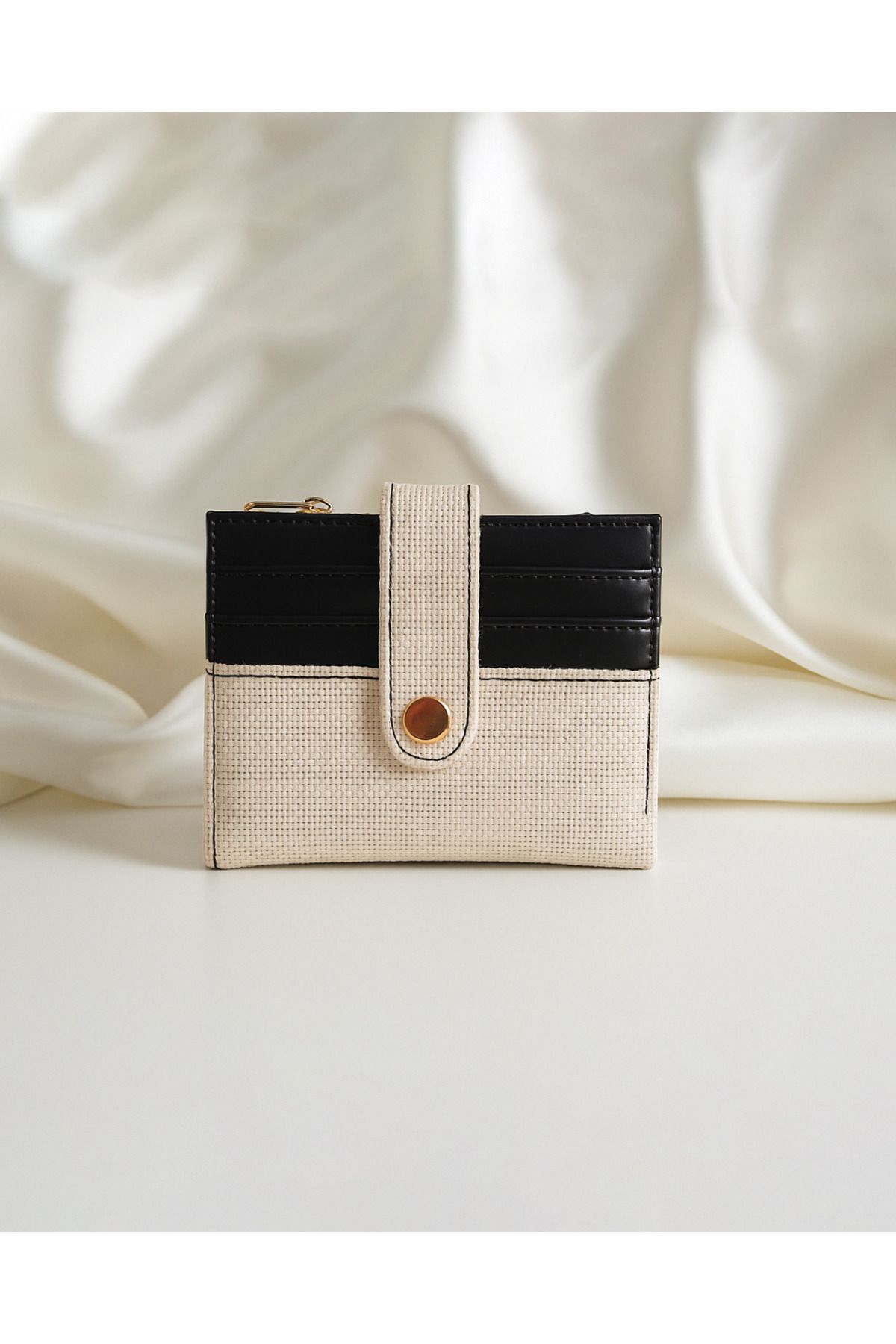Aura Collection Online Sira Kartlık Detaylı Hasır Cüzdan