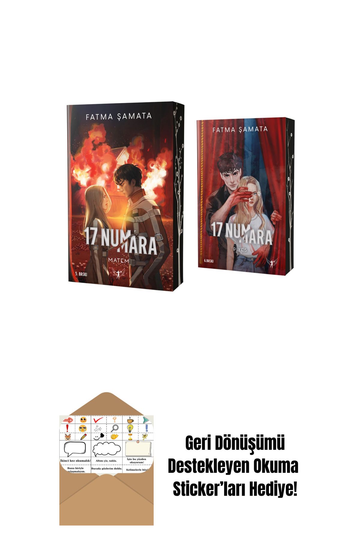 Artemis Yayınları 17 Numara - Matem + 17 Numara - Piyes + Okuma Sticker'ları