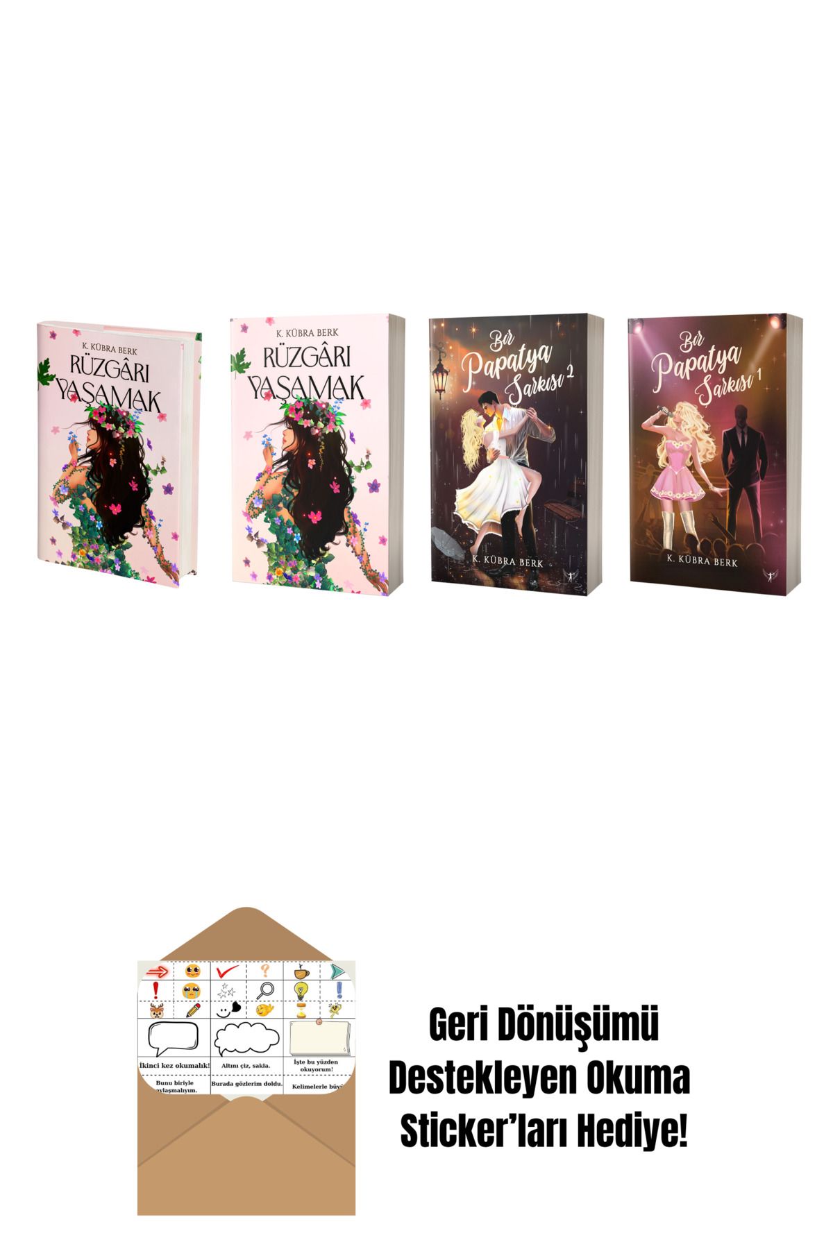 Artemis Yayınları K. Kübra Berk 4 Kitap Set + Okuma Sticker'ları