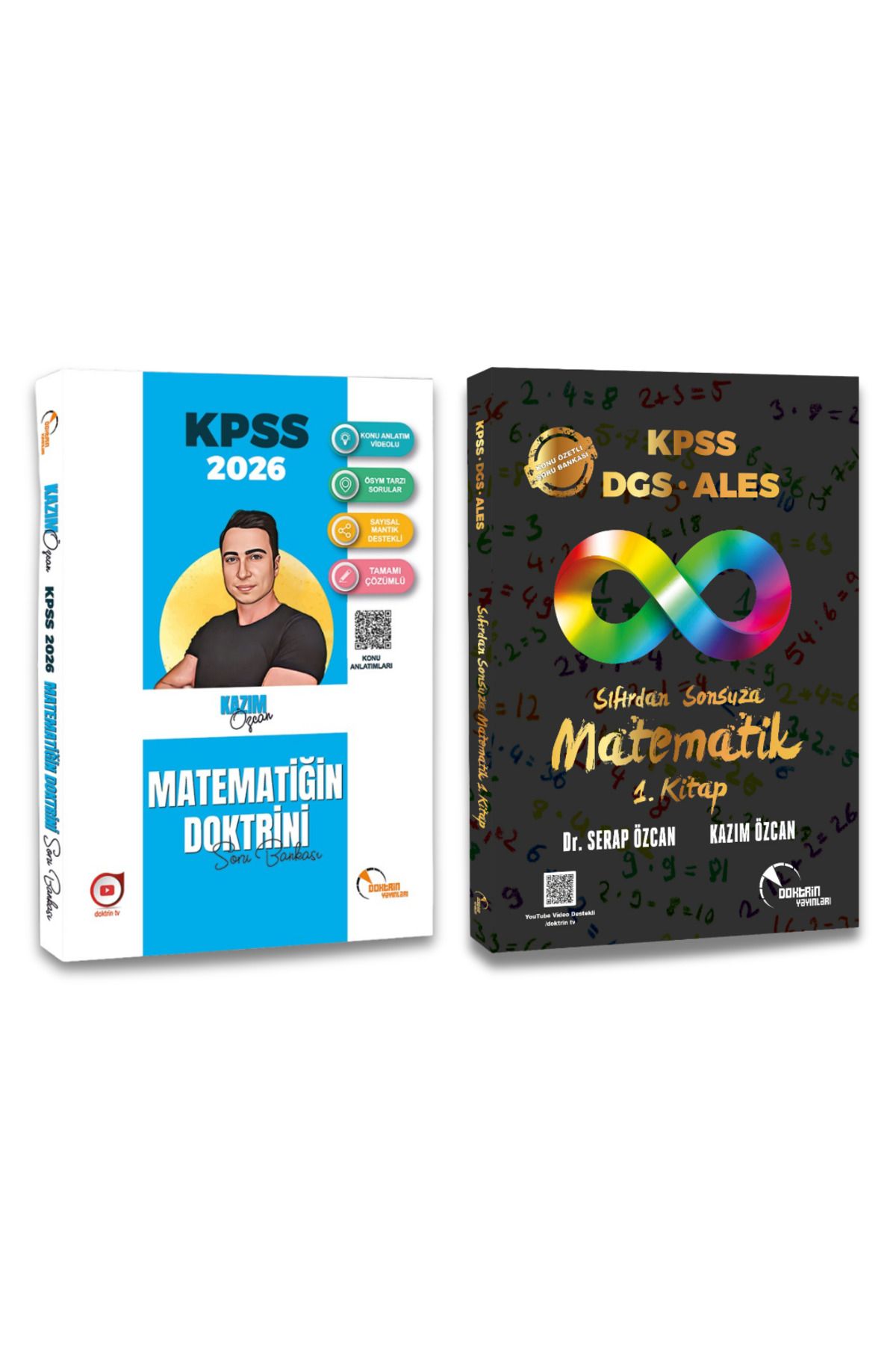 Doktrin Yayınları KPSS Matematik Seti (Sıfırdan Sonsuza KPSS DGS ALES 1. Kitap + 2026 KPSS Matematiğin Doktirini)