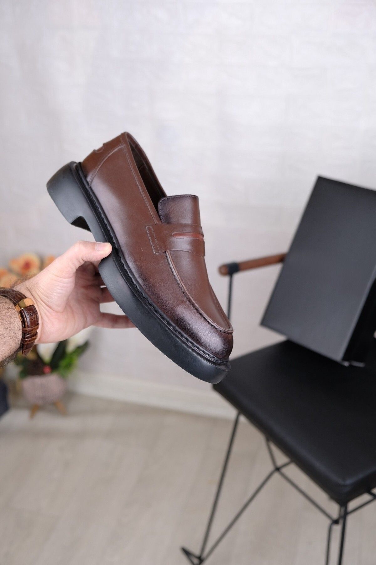 Leathermens Hakiki Deri, Bağcıksız Klasik Ve Ultra Hafif Conforlu Erkek Ayakkabı