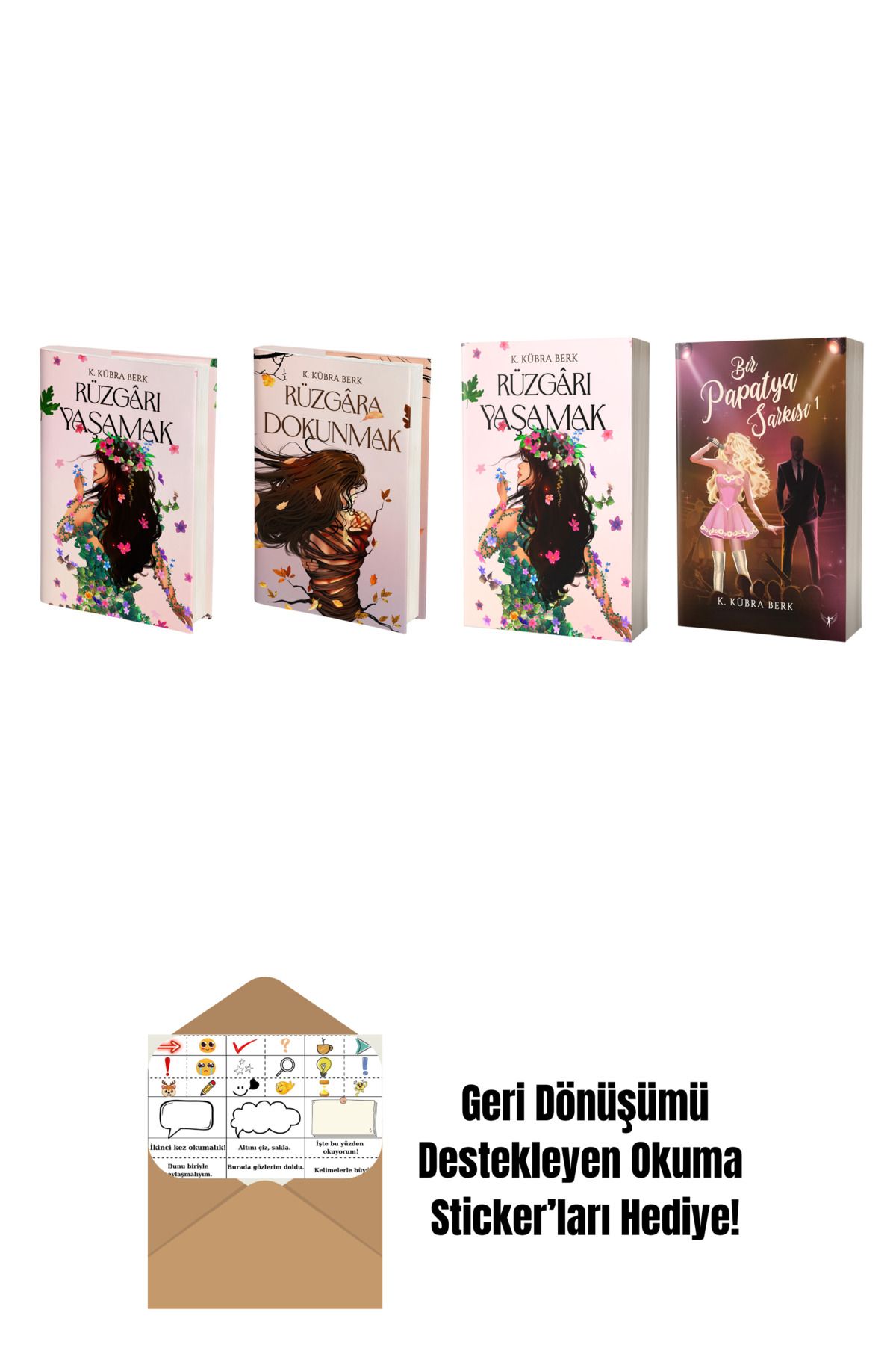 Artemis Yayınları K. Kübra Berk 4 Kitap Set + Okuma Sticker'ları