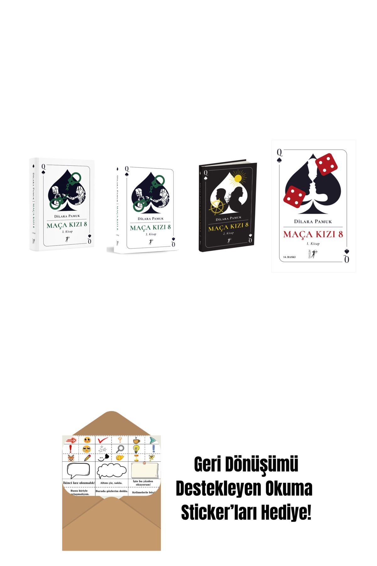 Artemis Yayınları Dilara Pamuk 4 Kitap Set + Okuma Sticker'ları