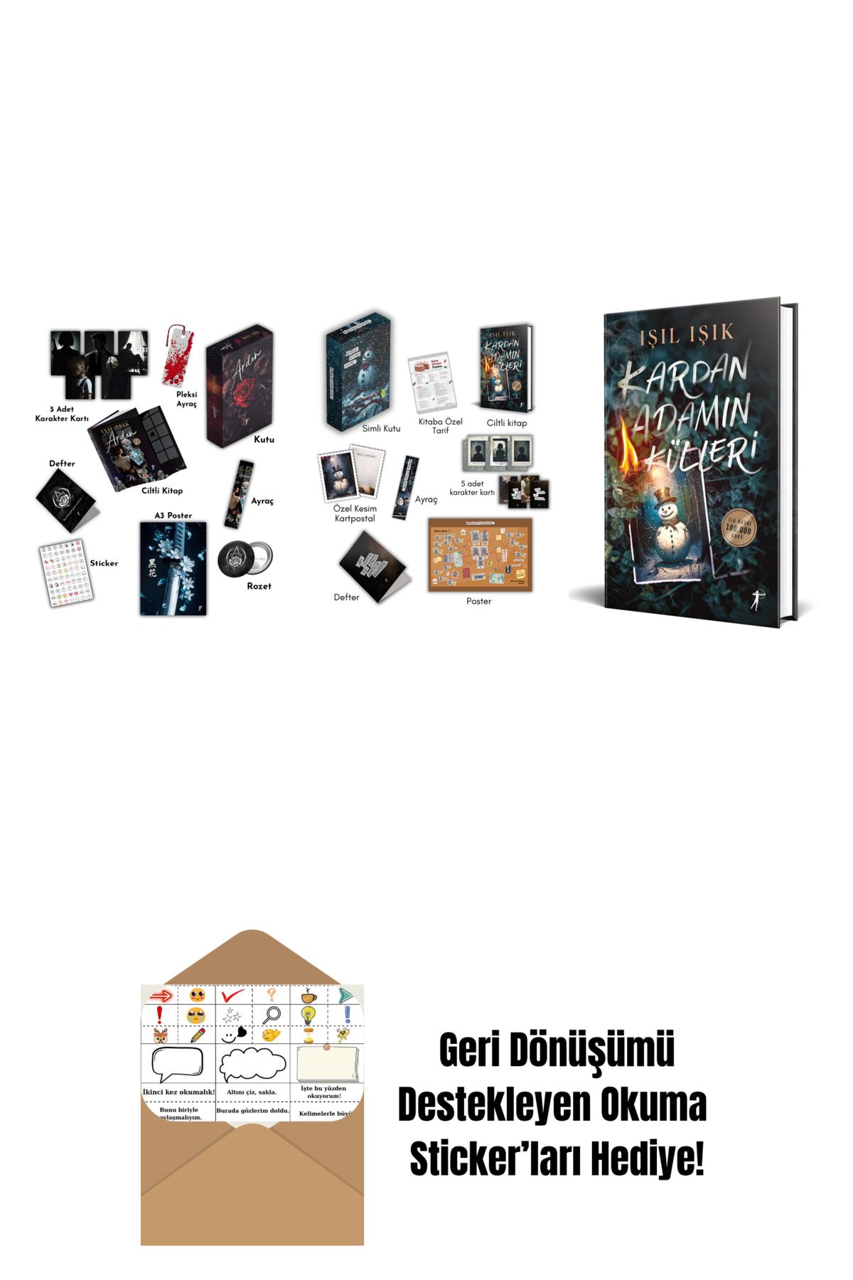 Artemis Yayınları Işıl Işık 3 Kitap Set + Okuma Sticker'ları