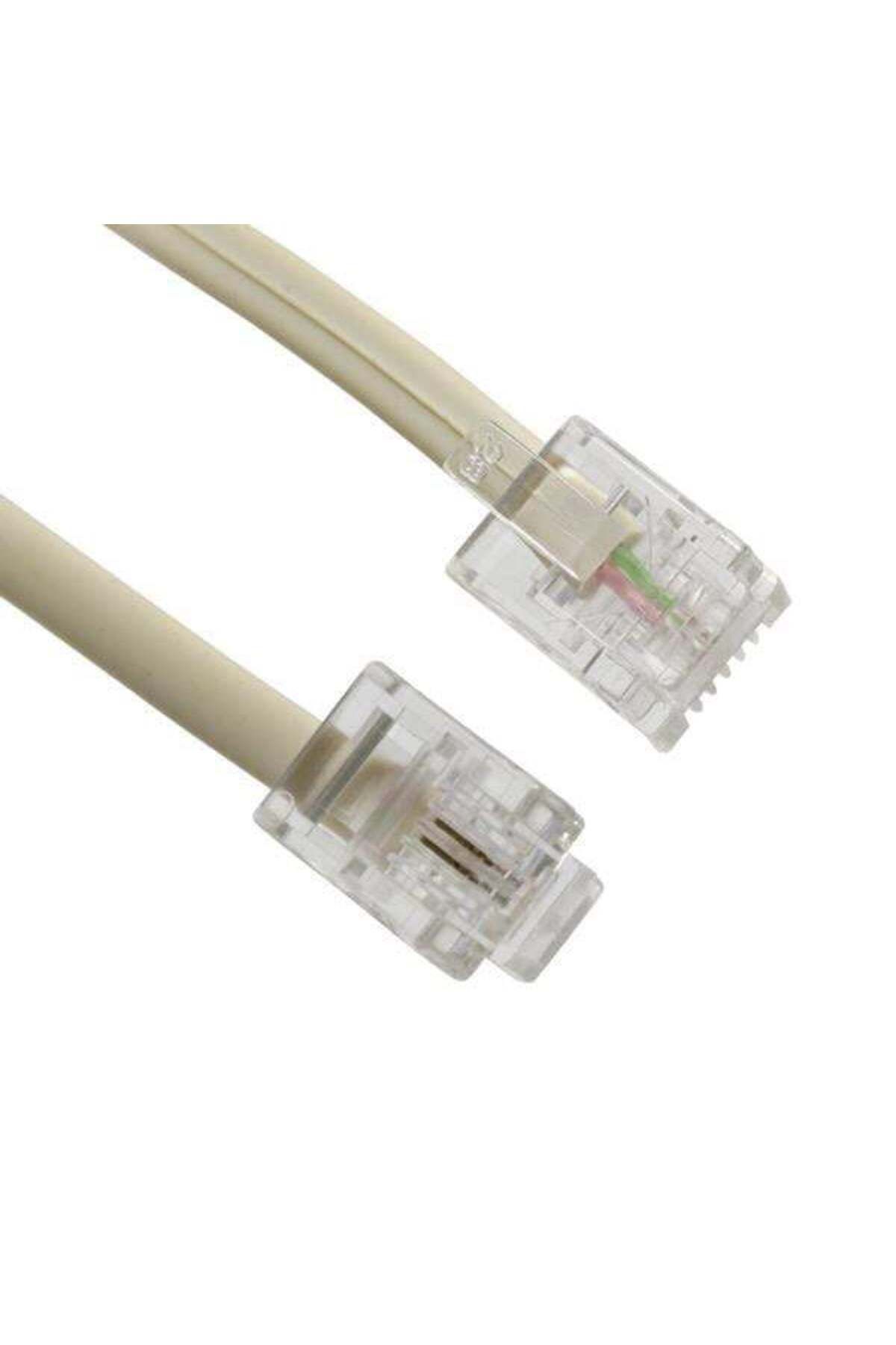 Emperium Hazır Telefon Hat Kablosu 6P/2C 25 Metre