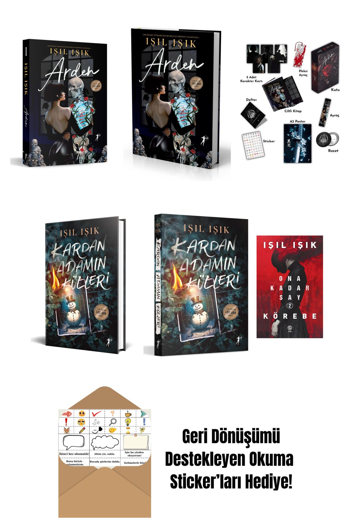 Artemis Yayınları Işıl Işık 6 Kitap Set + Okuma Sticker'ları
