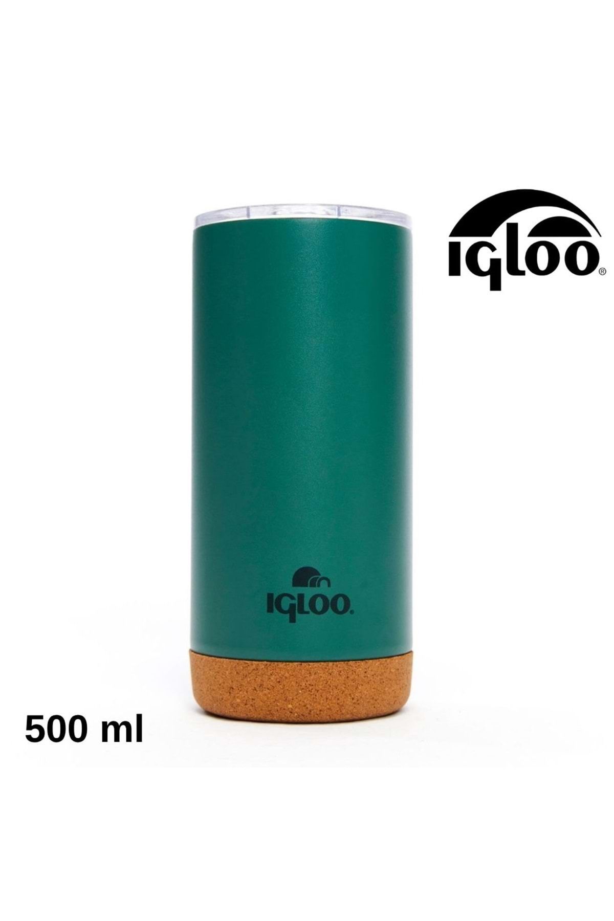 IGLOO Cork Mug 500ml Termos Kupa Bardak Matara YEŞİL