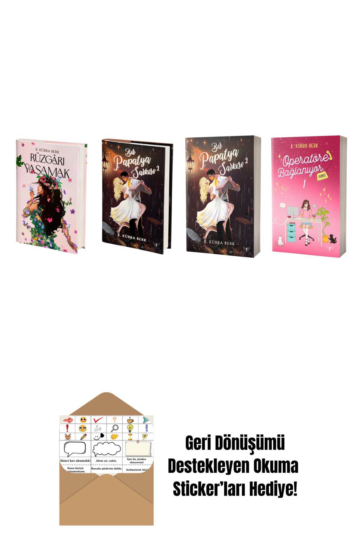 Artemis Yayınları K. Kübra Berk 4 Kitap Set + Okuma Sticker'ları