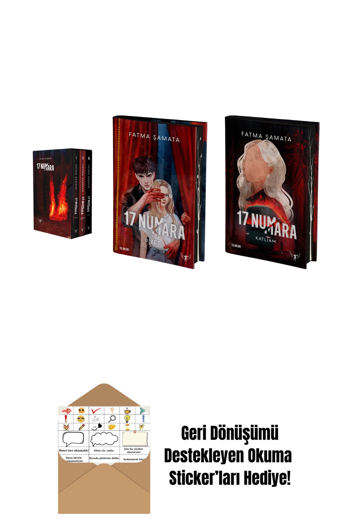 Artemis Yayınları Fatma Şamata 3 Kitap Set + Okuma Sticker'ları