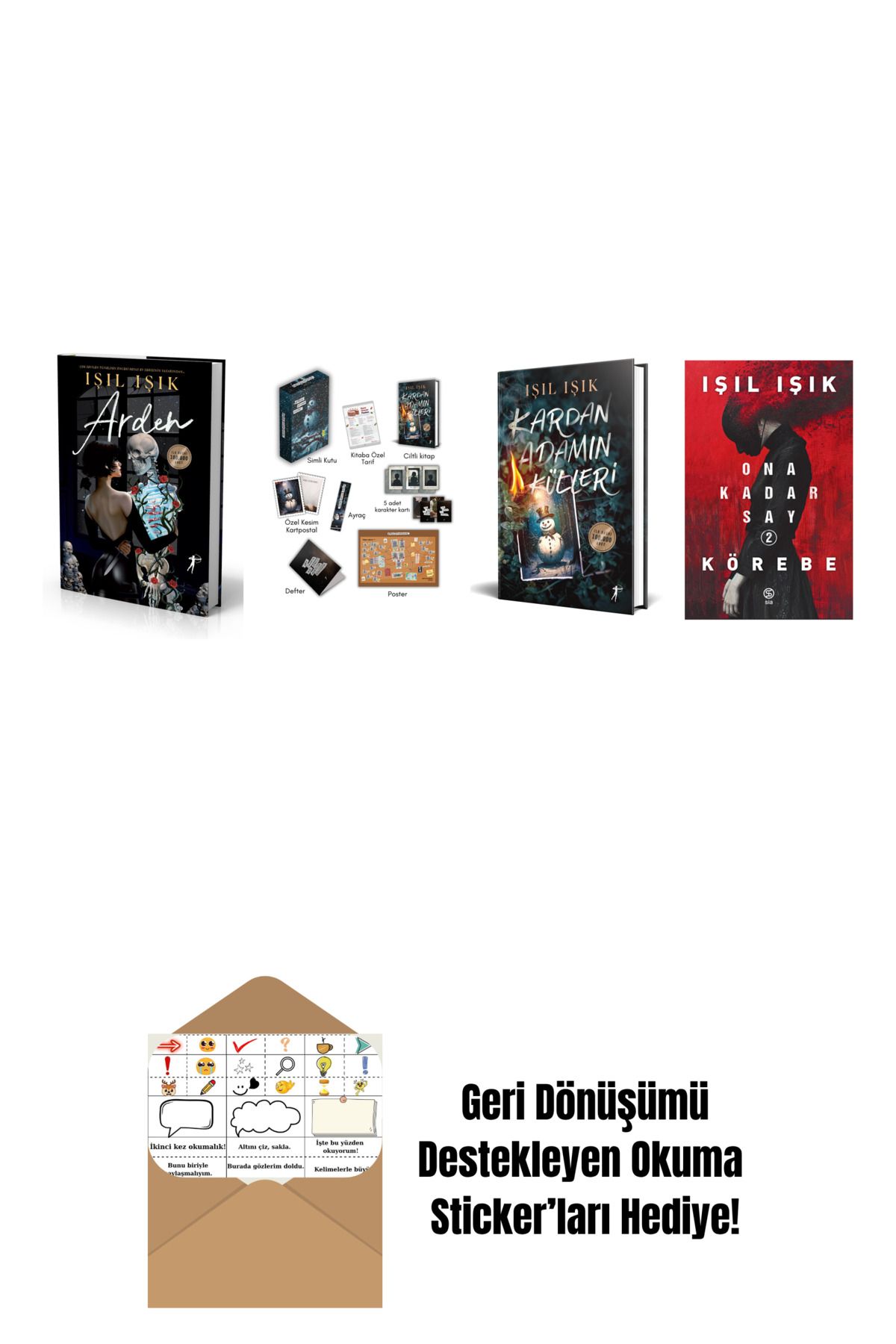 Artemis Yayınları Işıl Işık 4 Kitap Set + Okuma Sticker'ları