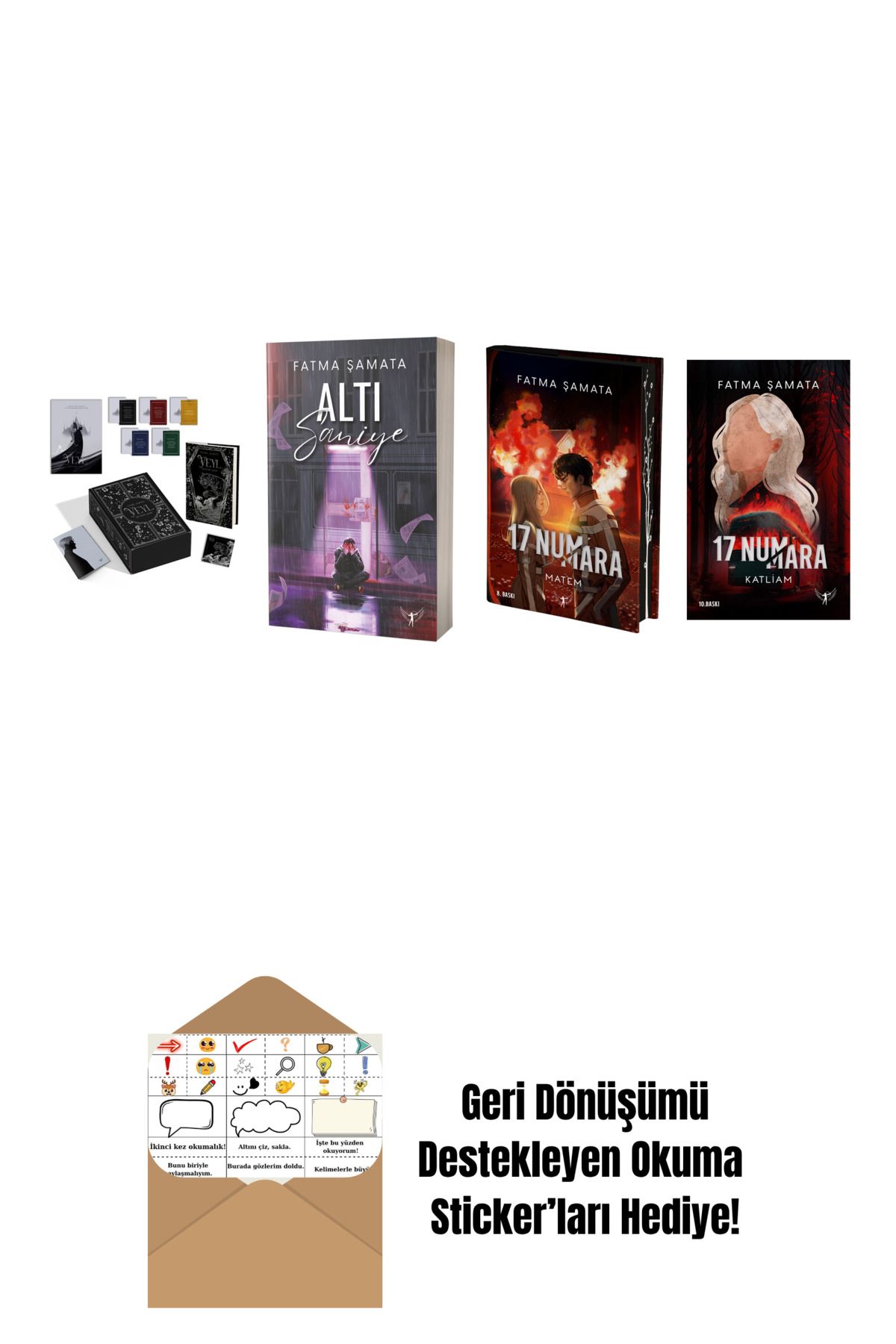 Artemis Yayınları Fatma Şamata 4 Kitap Set + Okuma Sticker'ları