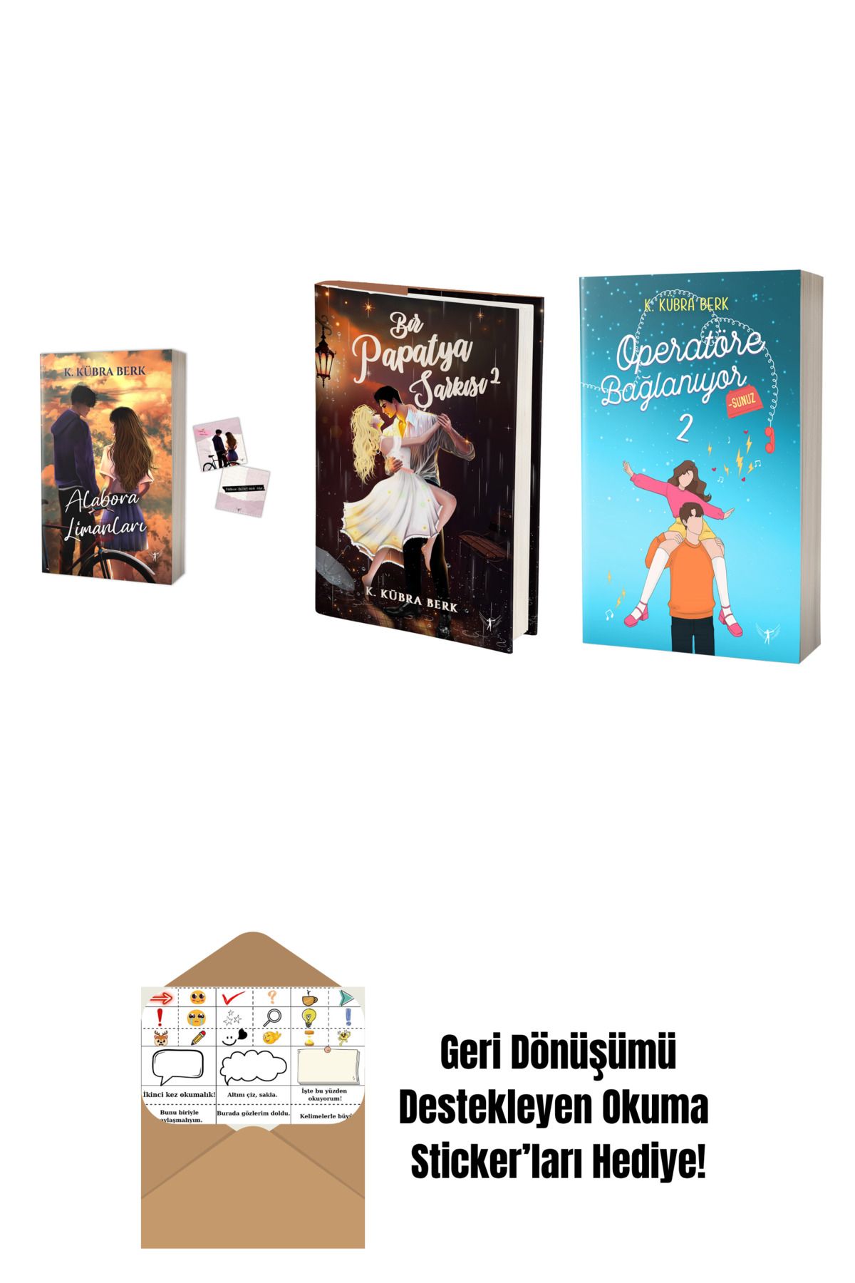 Artemis Yayınları K. Kübra Berk 3 Kitap Set + Okuma Sticker'ları