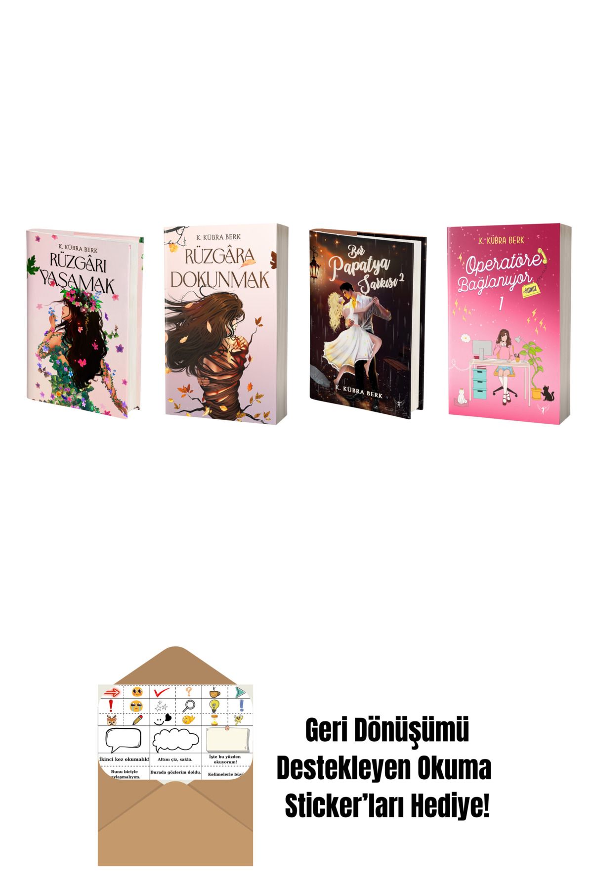 Artemis Yayınları K. Kübra Berk 4 Kitap Set + Okuma Sticker'ları