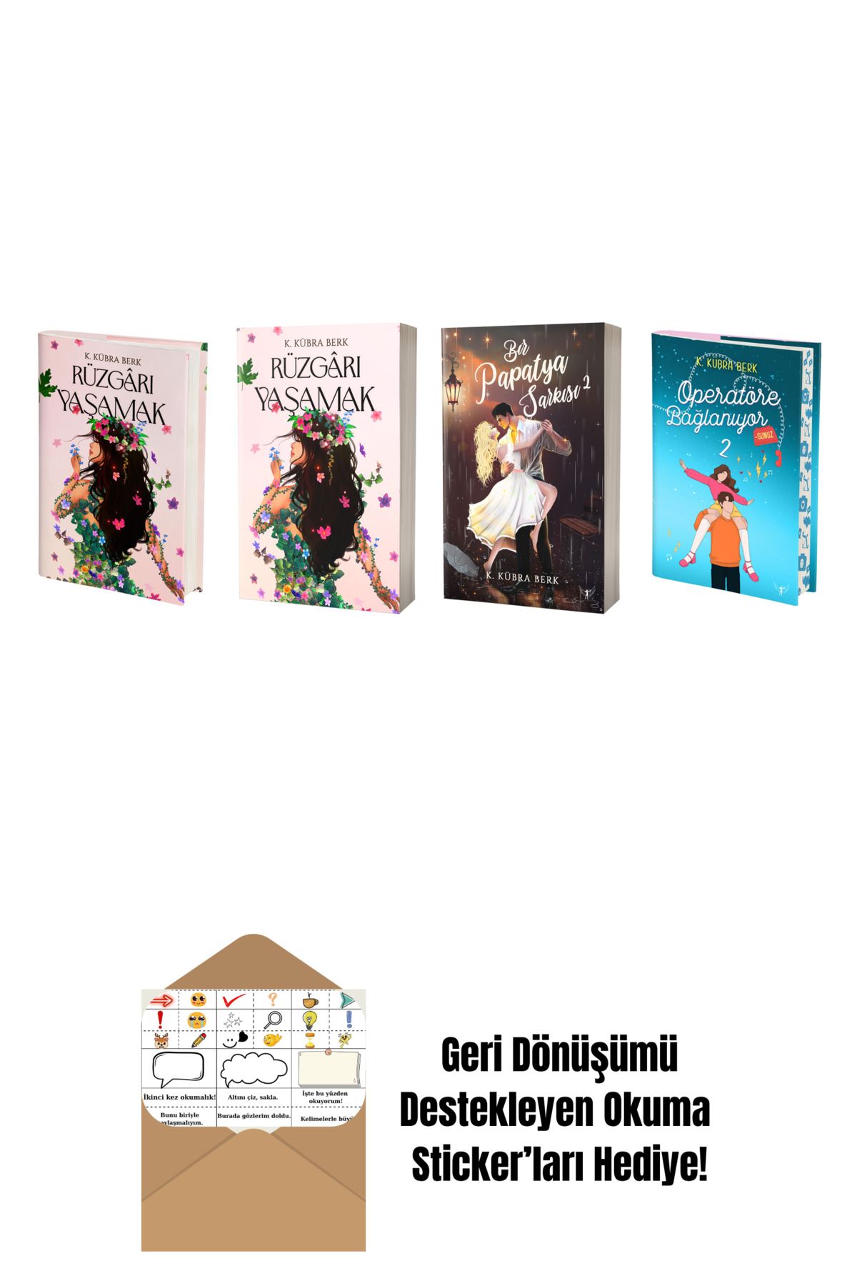Artemis Yayınları K. Kübra Berk 4 Kitap Set + Okuma Sticker'ları