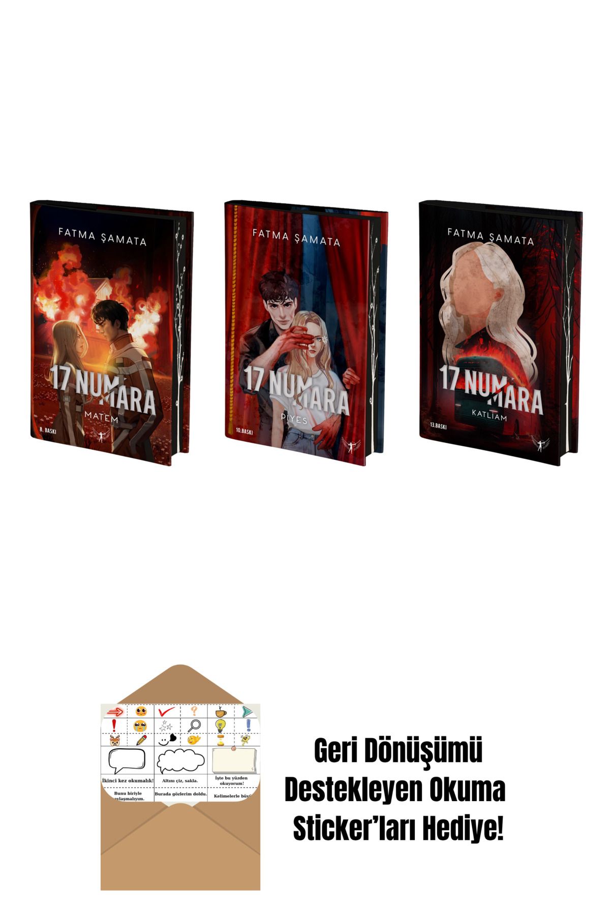 Artemis Yayınları Fatma Şamata 3 Kitap Set + Okuma Sticker'ları