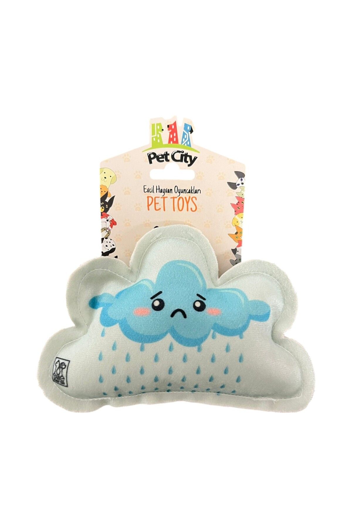 Pets Pet City Sesli Peluş Bulut Oyuncak – Sevimli ve Yumuşak Köpek/Kedi Oyuncağı