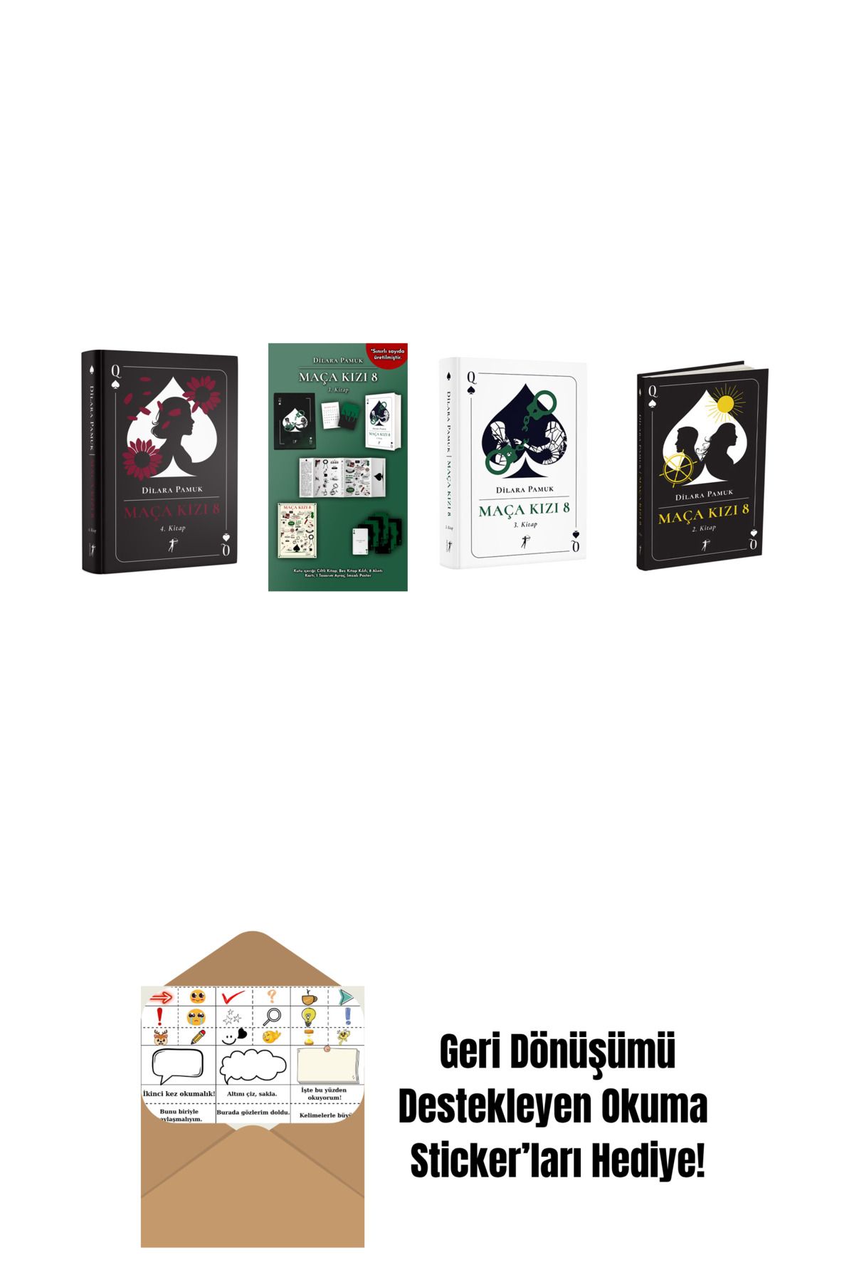 Artemis Yayınları Dilara Pamuk 4 Kitap Set + Okuma Sticker'ları