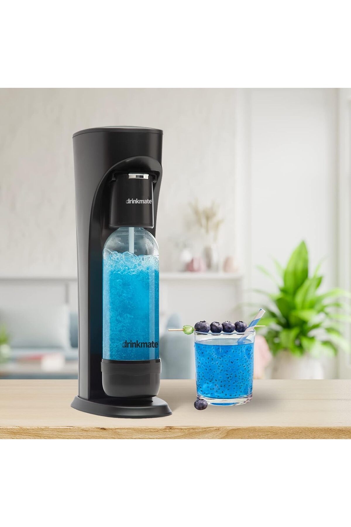 Drinkmate-OmniFizz Sparkling Water and Soda Maker (Matte Black) 7