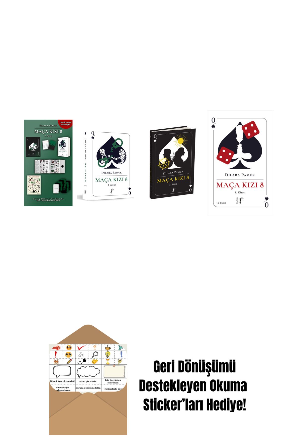 Artemis Yayınları Dilara Pamuk 4 Kitap Set + Okuma Sticker'ları