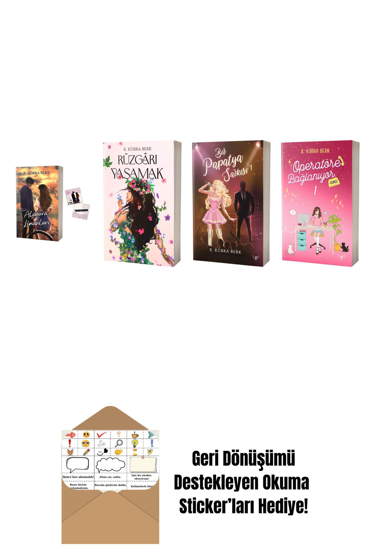 Artemis Yayınları K. Kübra Berk 4 Kitap Set + Okuma Sticker'ları