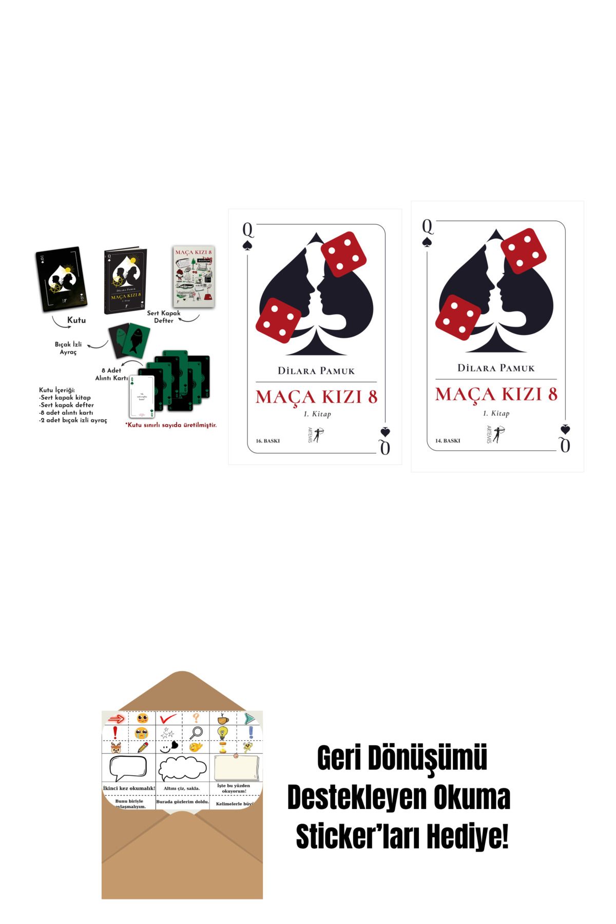 Artemis Yayınları Dilara Pamuk 3 Kitap Set + Okuma Sticker'ları