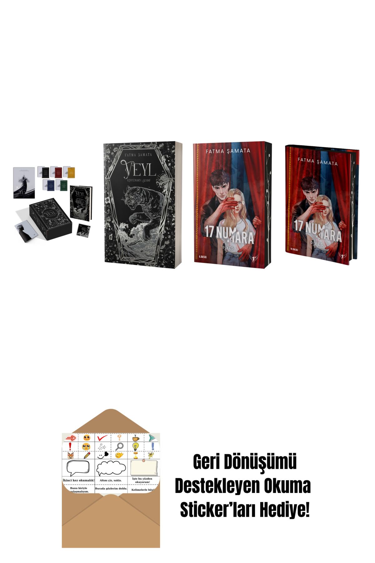 Artemis Yayınları Fatma Şamata 4 Kitap Set + Okuma Sticker'ları