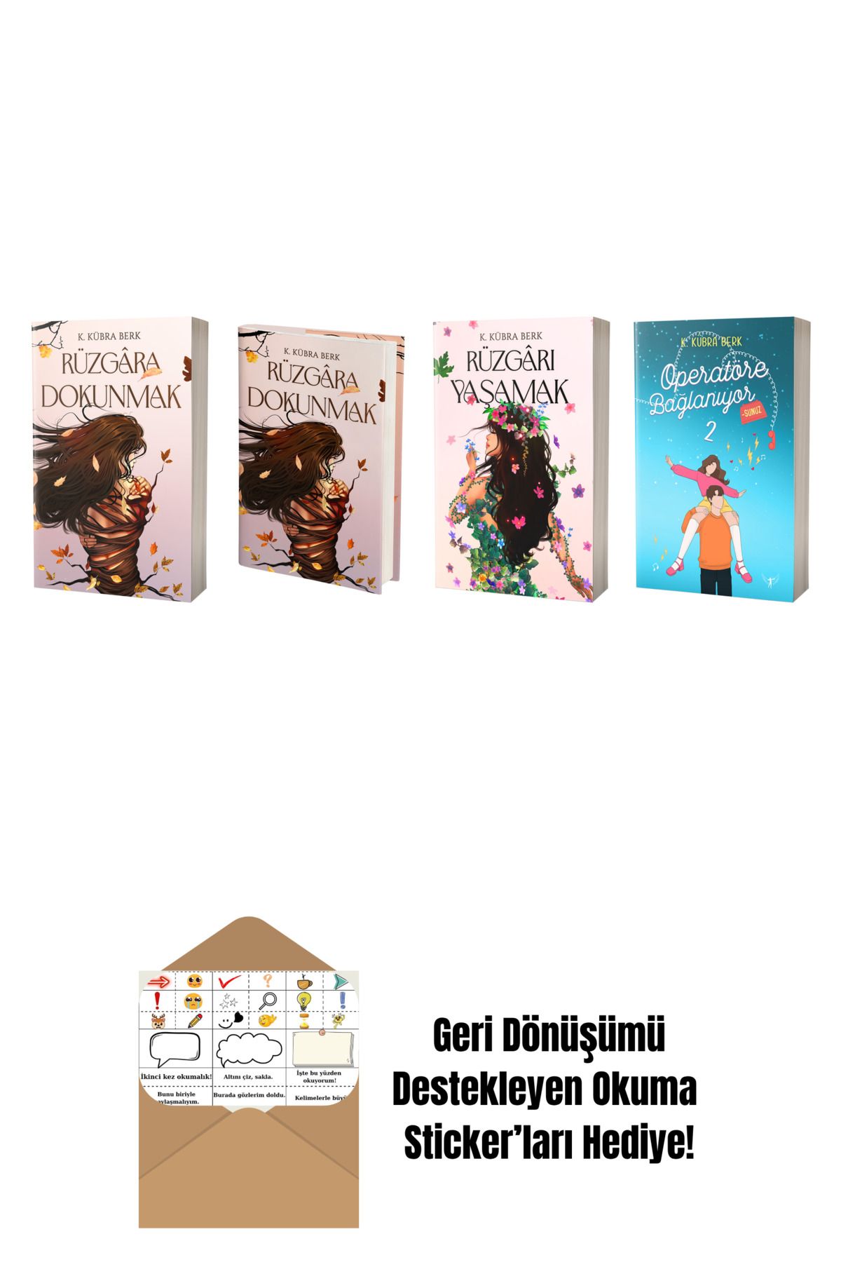 Artemis Yayınları K. Kübra Berk 4 Kitap Set + Okuma Sticker'ları