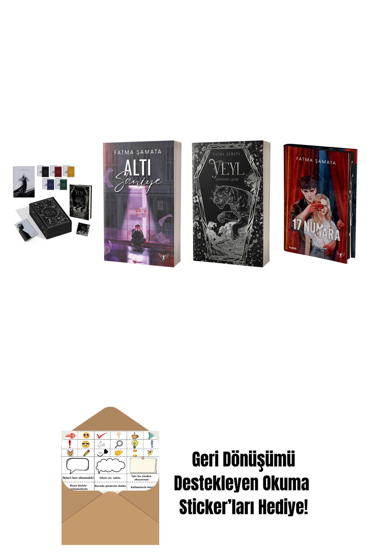 Artemis Yayınları Fatma Şamata 4 Kitap Set + Okuma Sticker'ları